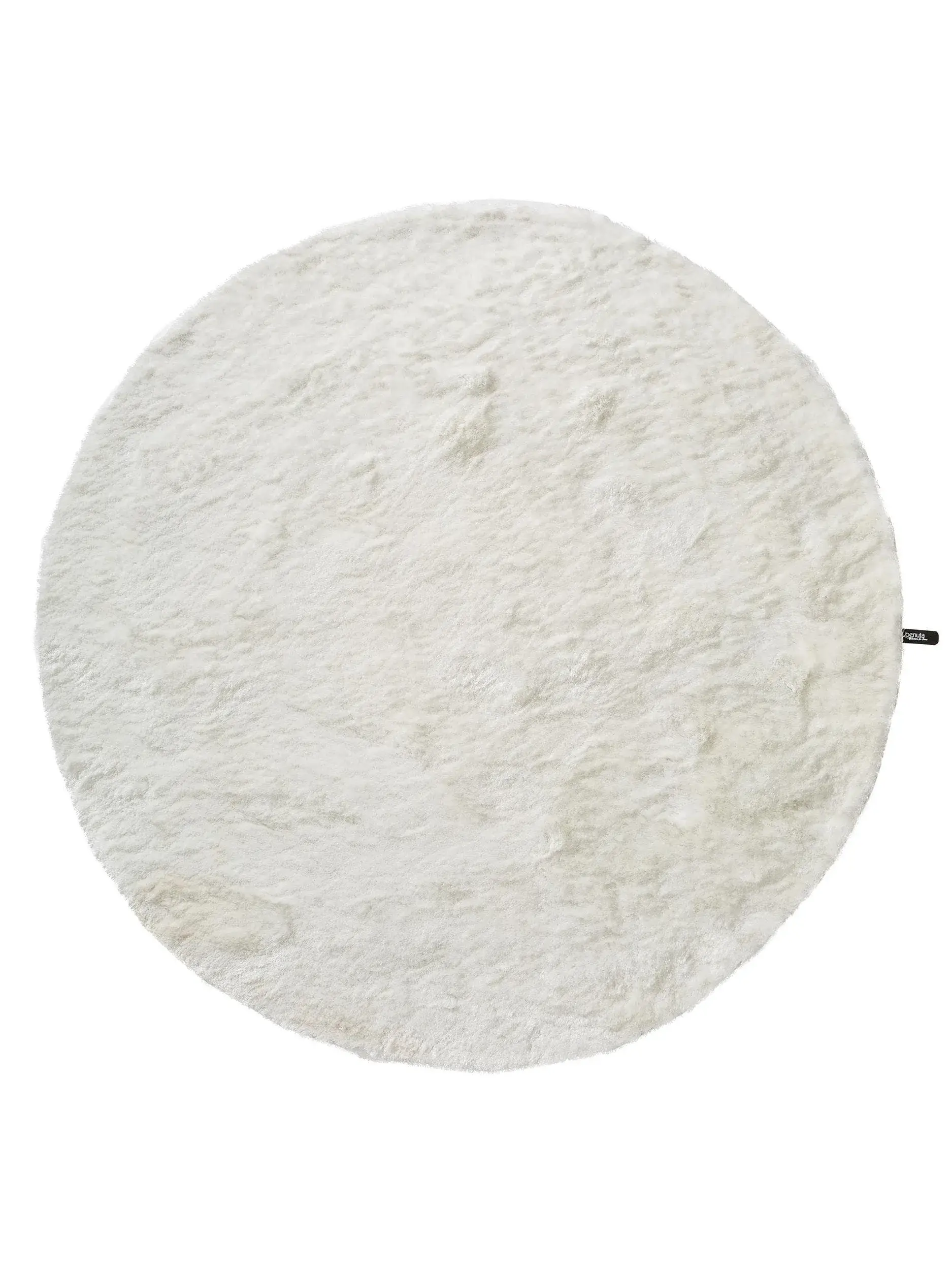 Teppich aus 100% Polyester in Weiß mit 100% Polyester hohem Flor von benuta Nest