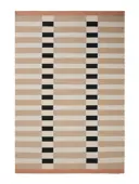 Flachgewebeteppich Judith Beige/Schwarz