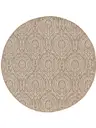 Tappeto per interno ed esterno rotondo Cleo Crema/Beige