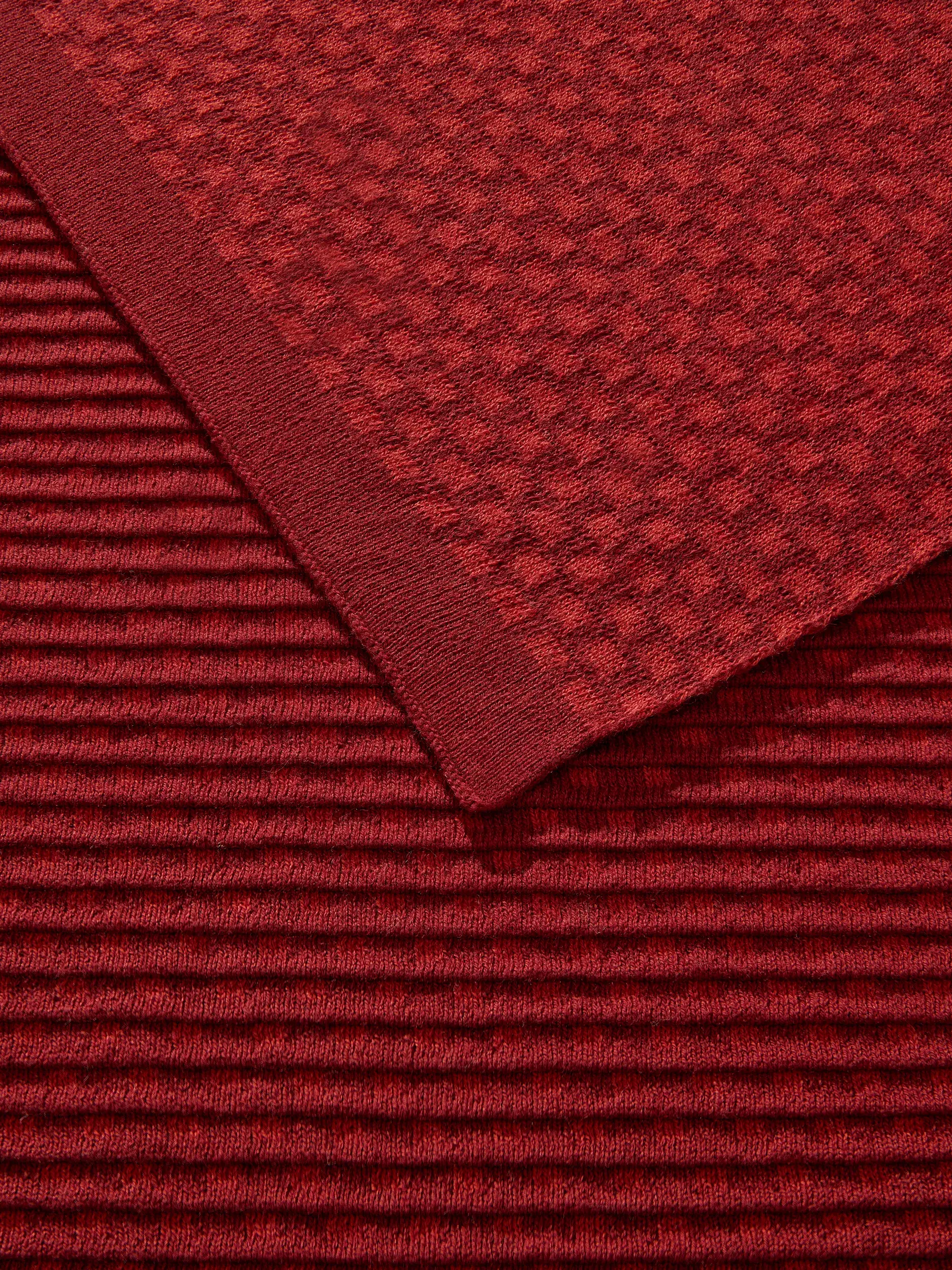 Katoenen deken Ilma Rood van benuta Pure
