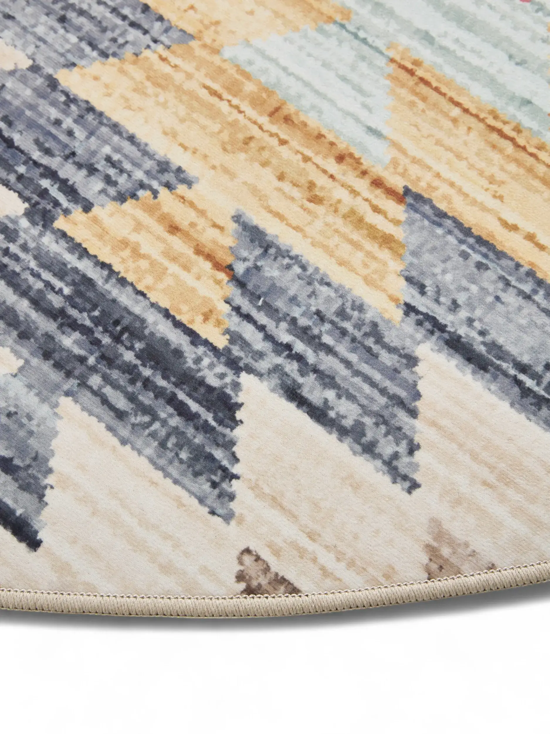Rug made of 100% Polyester in Multicolour with a 100% Polyester high pile by benuta Basic