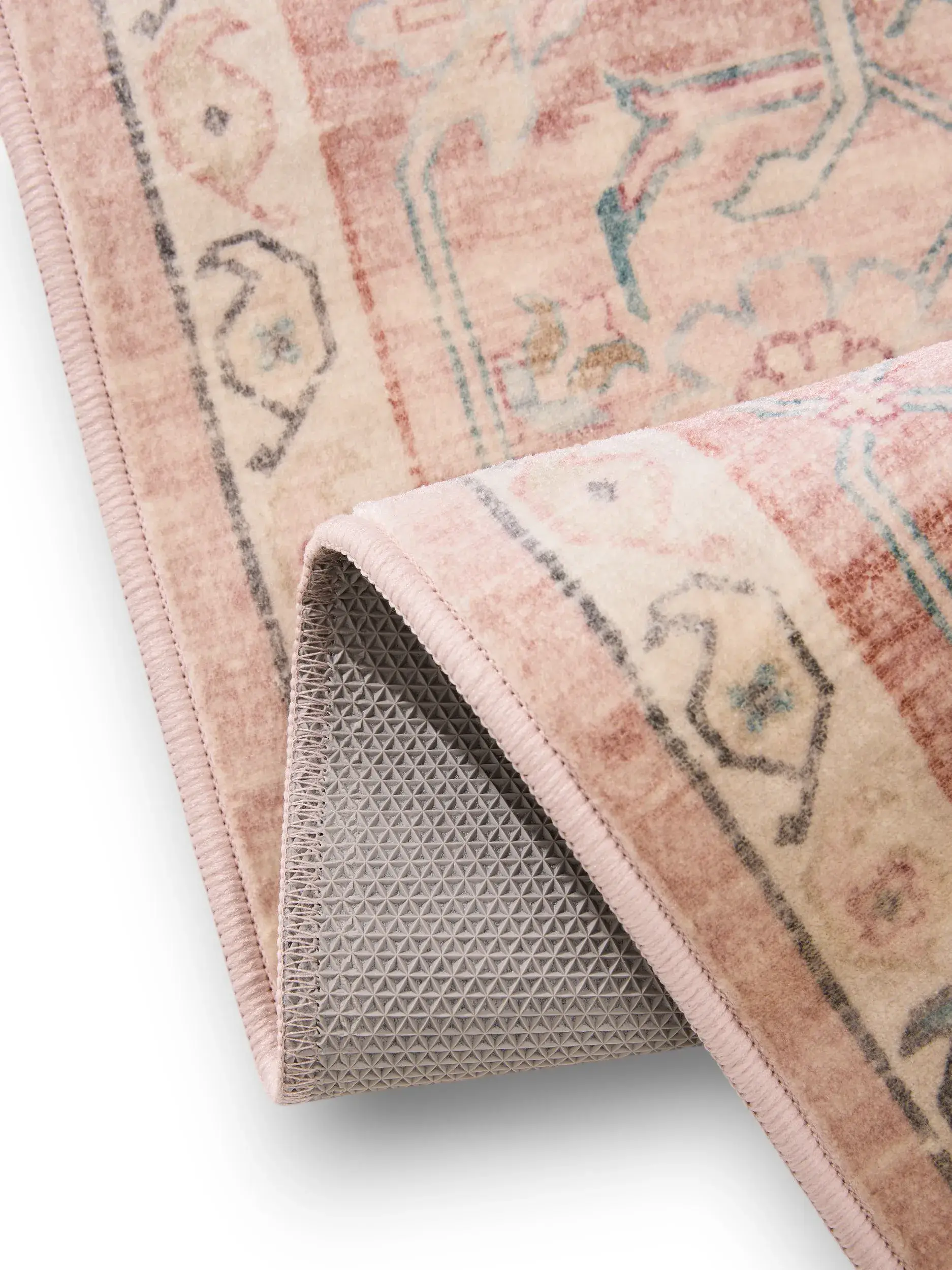 Matto 100% Polyestera värissä Rosa 100% Polyester korkealla nukalla merkiltä benuta Nest