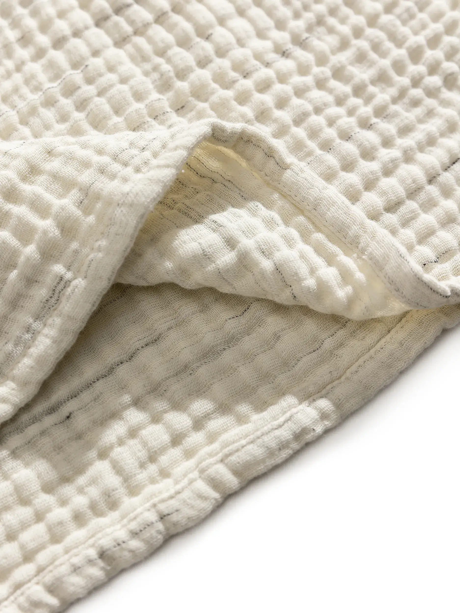 Baumwolldecke Jona Cream im Design  aus  von benuta Pure