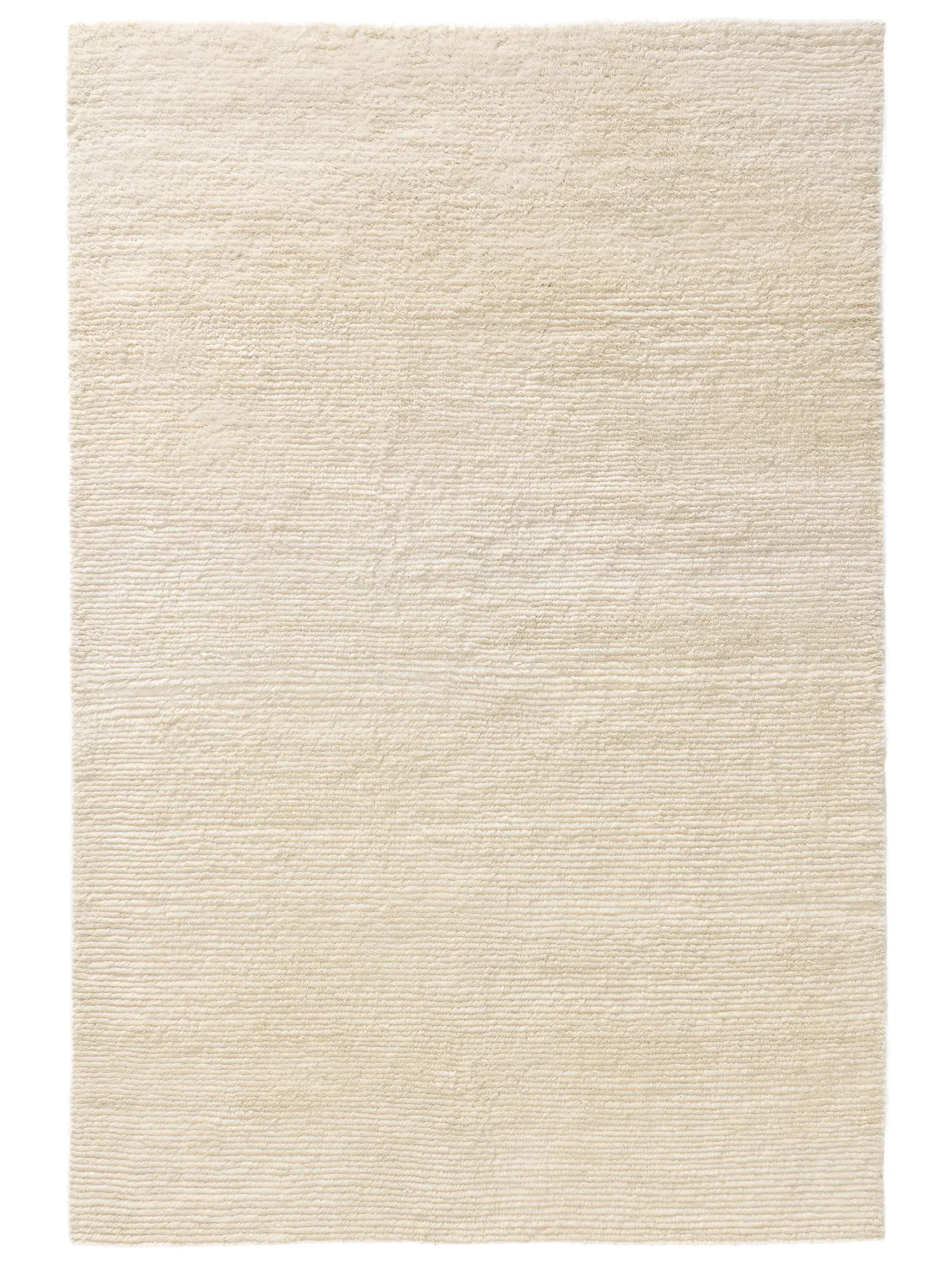 Handgeknüpfter Wollteppich Leon Cream von 