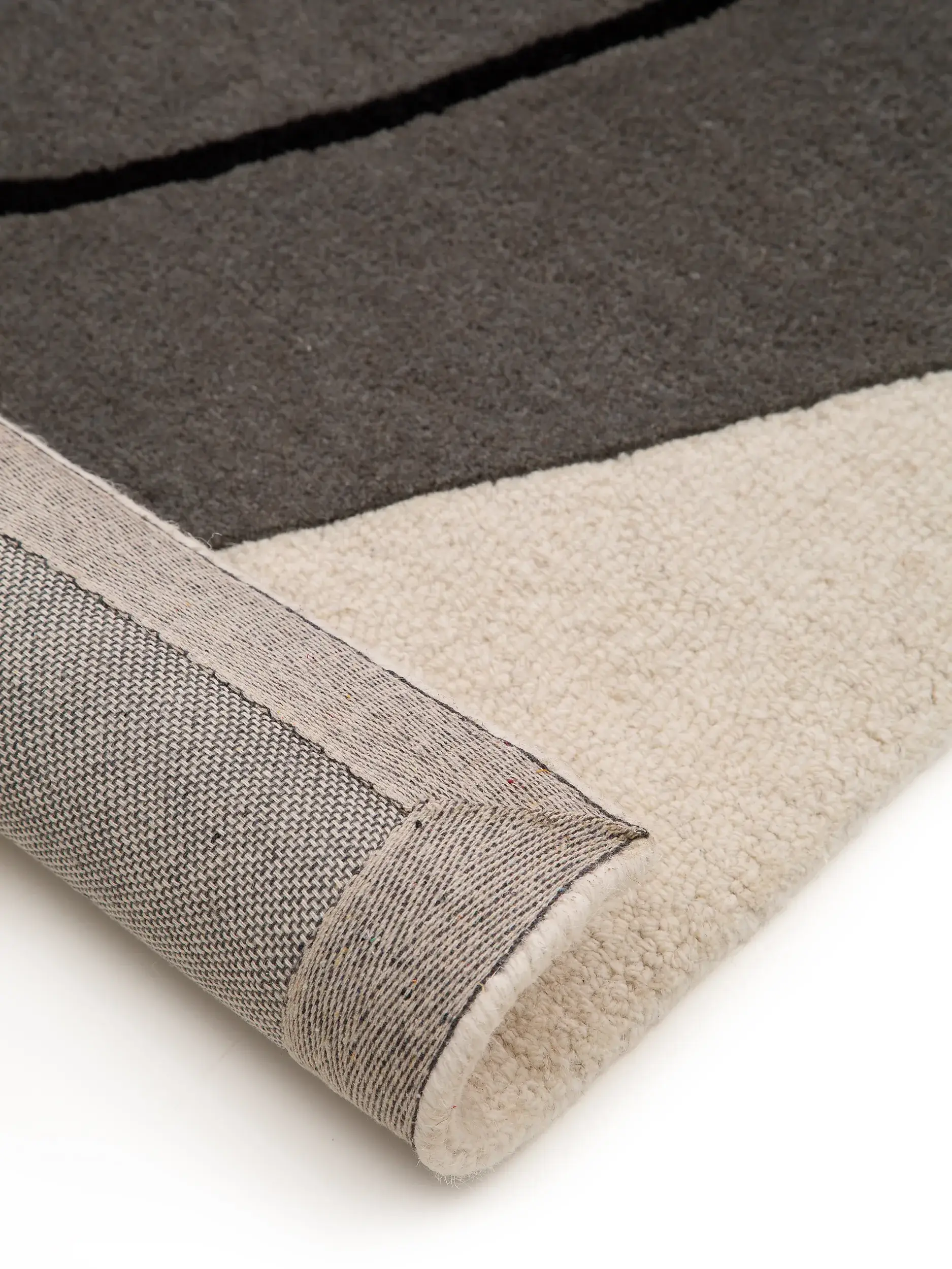 Teppich aus 100% Wolle in Multicolor mit 100% Wolle hohem Flor von benuta Pure