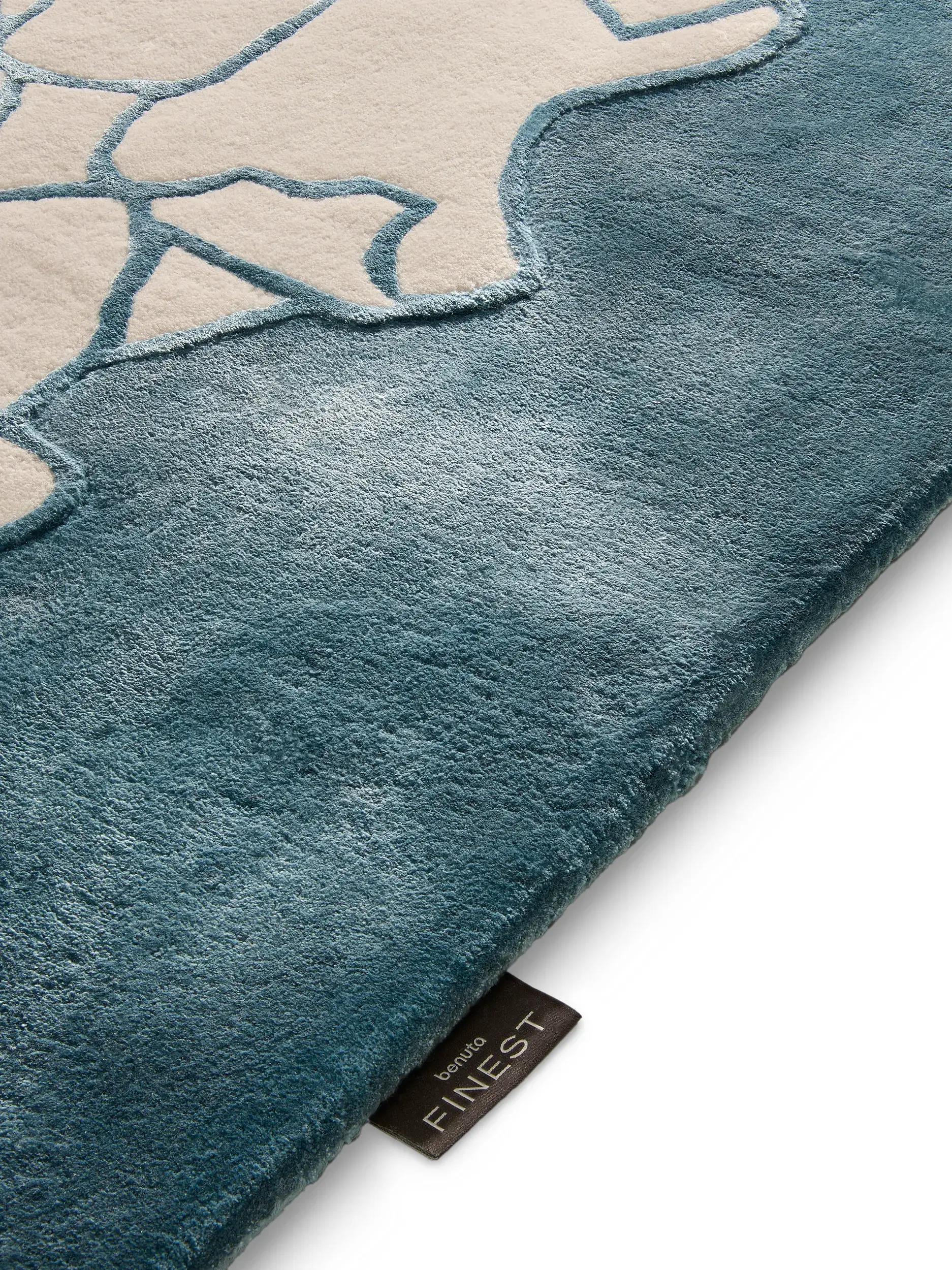 Tapis Tizian en 50% Laine (50% de Nouvelle-Zélande), 50% Lyocell (TENCEL™) en  de benuta Finest