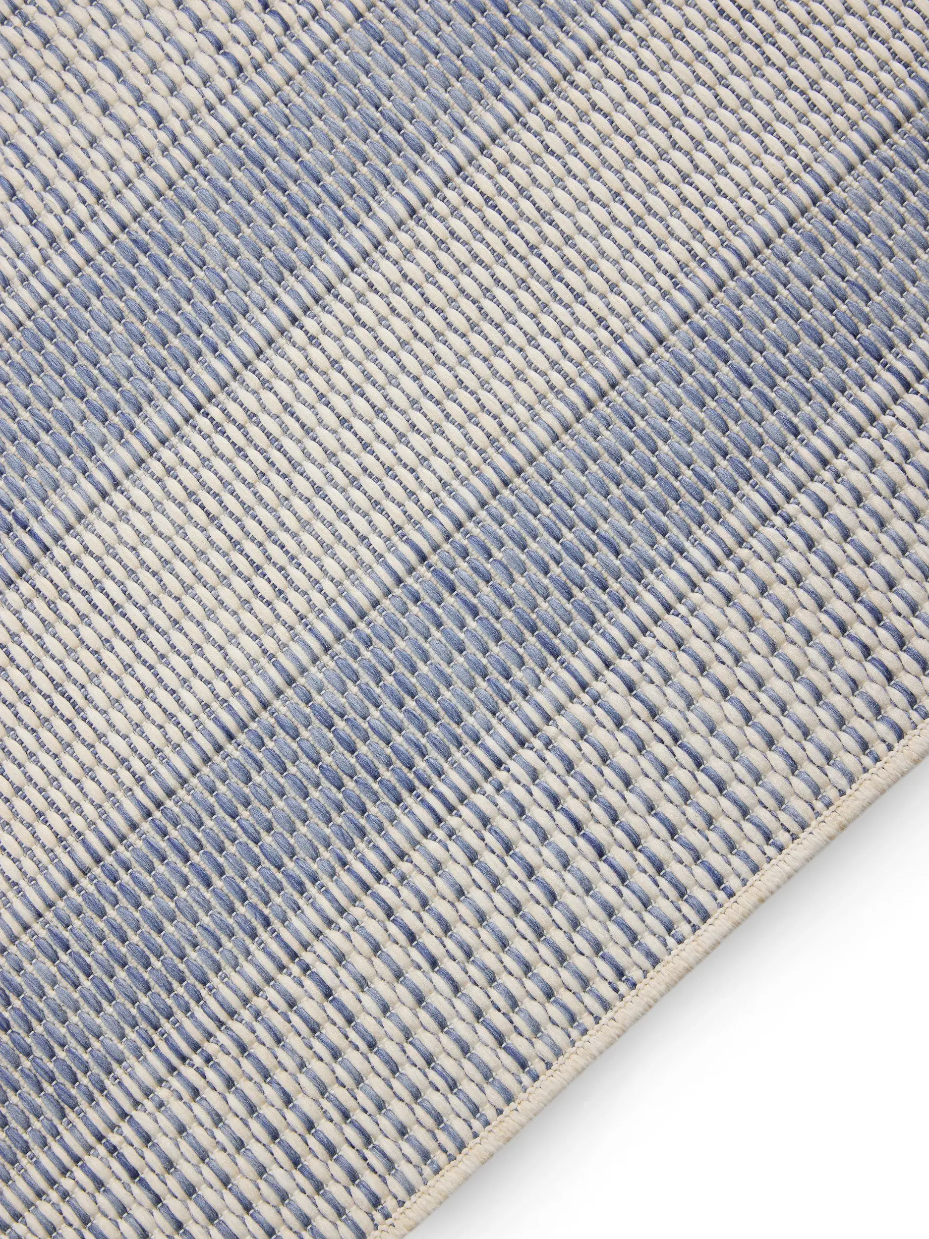 Rug made of 100% Polypropylen in Blue with a 100% Polypropylen high pile by benuta Nest