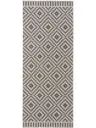 In- & Outdoor-Teppich Metro Schwarz/Weiß