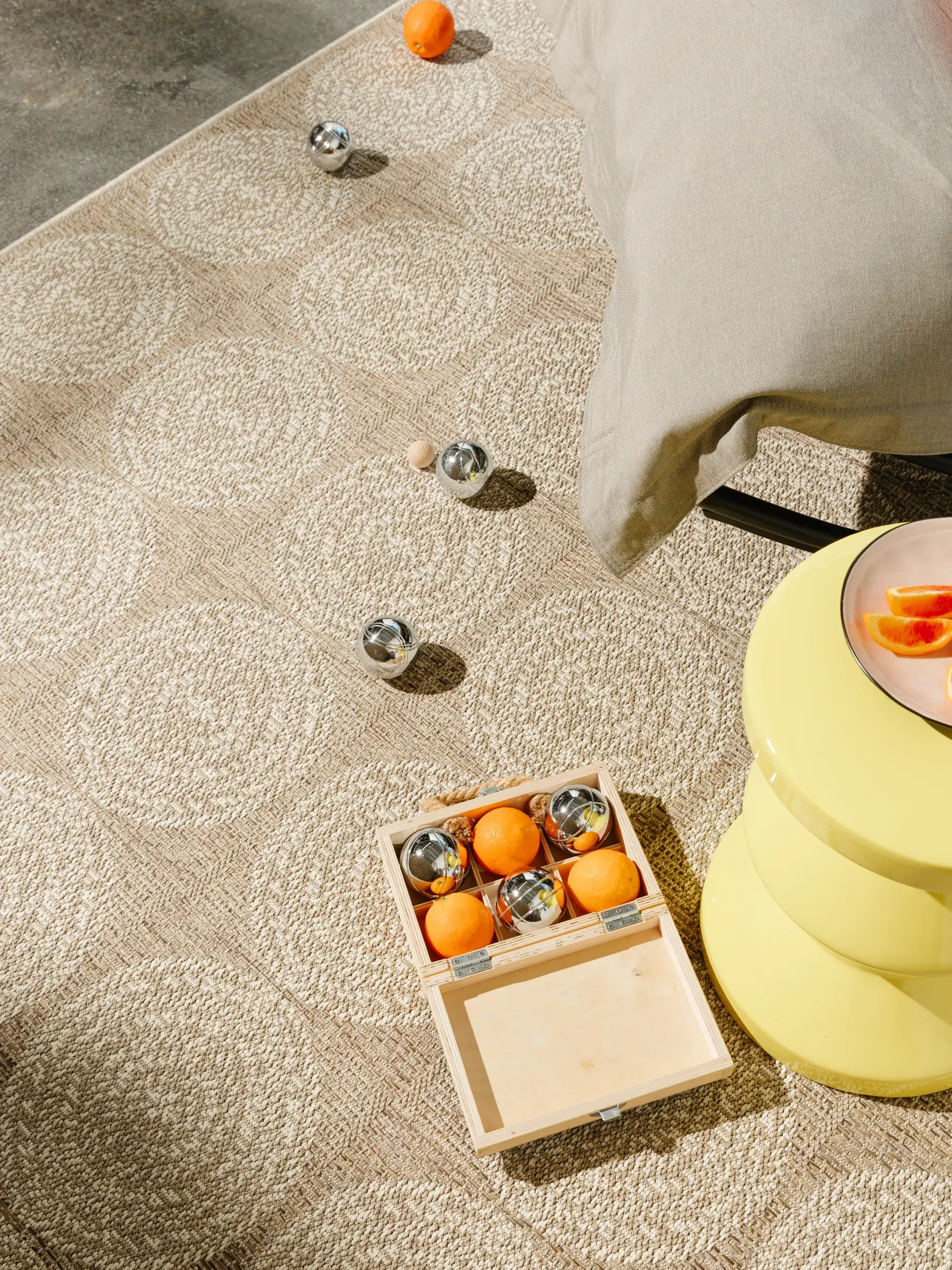 Rug made of 100% Polypropylen in Beige with a 100% Polypropylen high pile by benuta Pop
