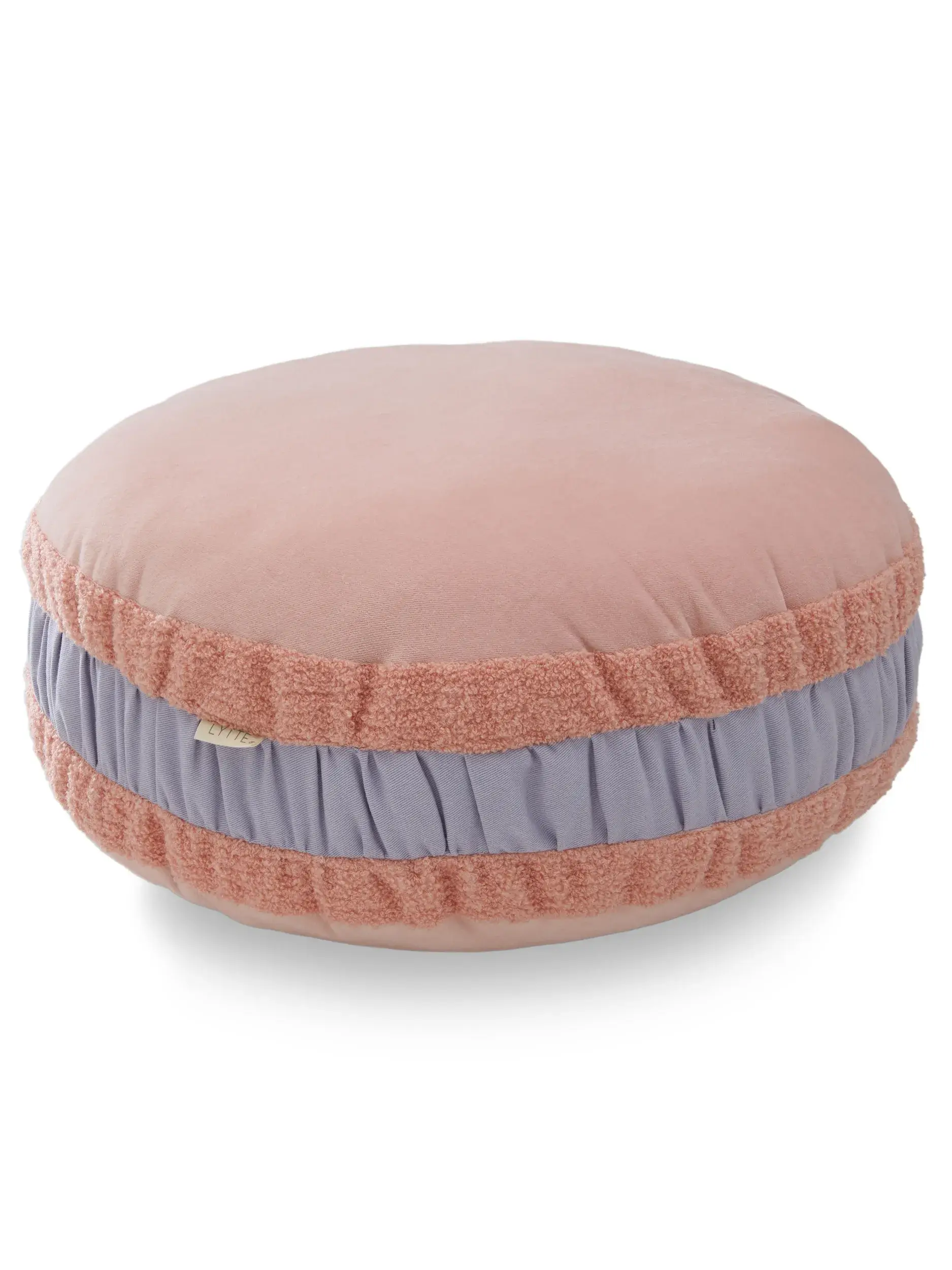 Cojín de suelo Macaron Rosa de Lytte