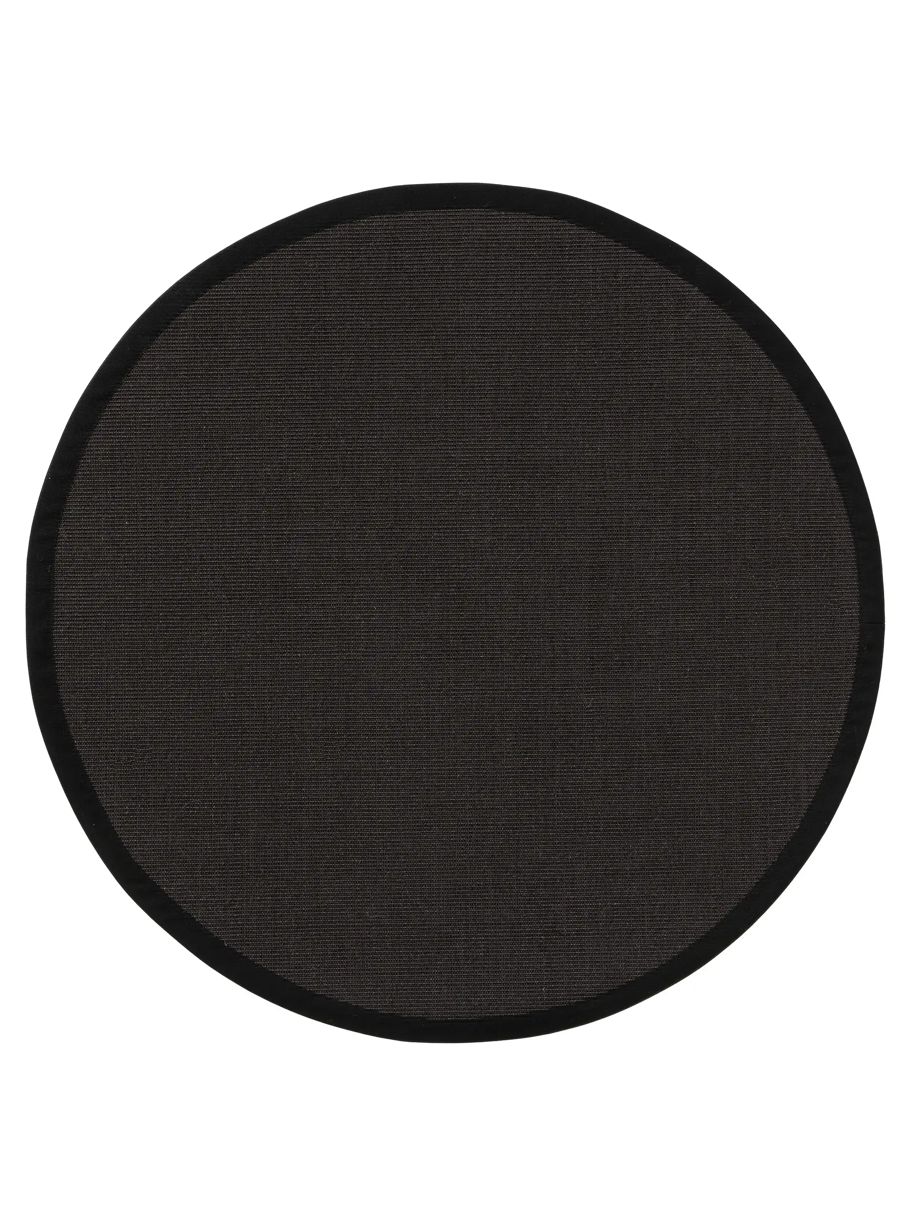 Teppich aus 100% Sisal in Schwarz mit 100% Sisal hohem Flor von benuta Nest
