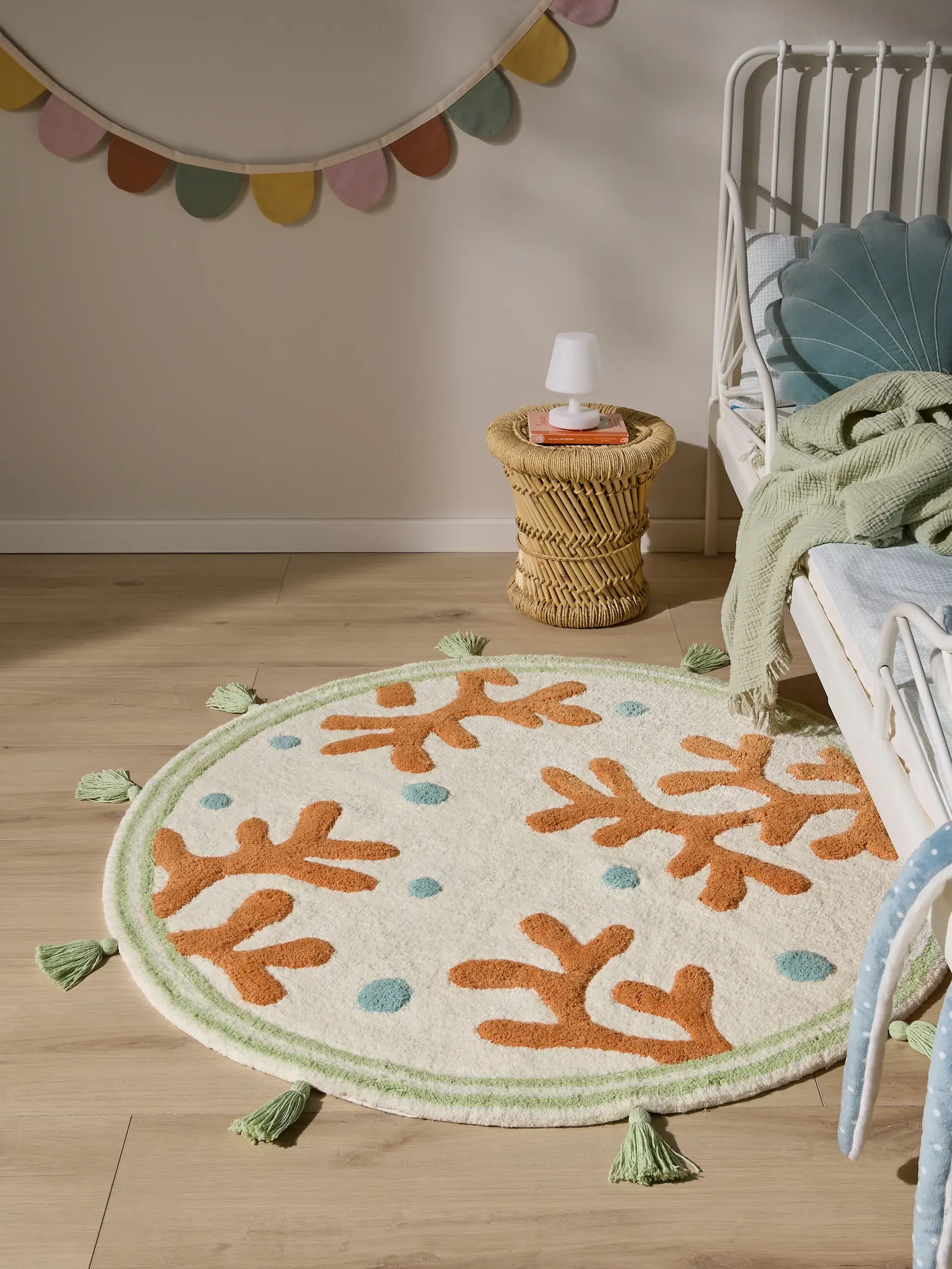 Teppich Marine aus 100% Recycelte Baumwolle in Multicolor von Lytte
