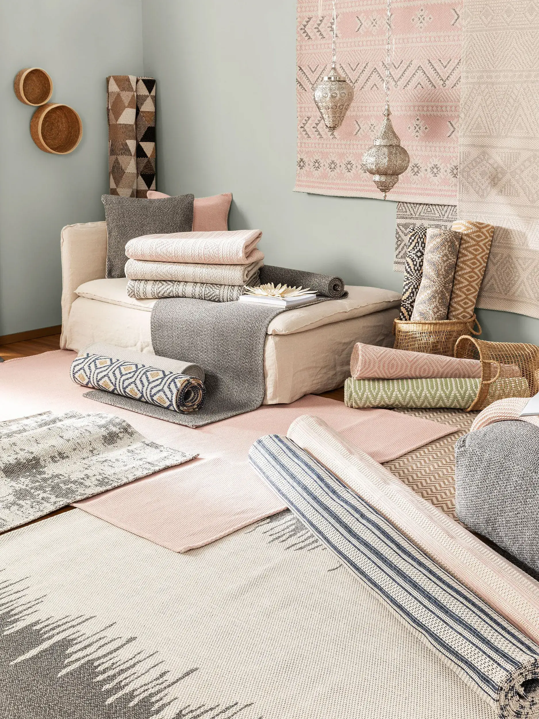 Teppich Cooper aus 100% Baumwolle in Rosa von benuta