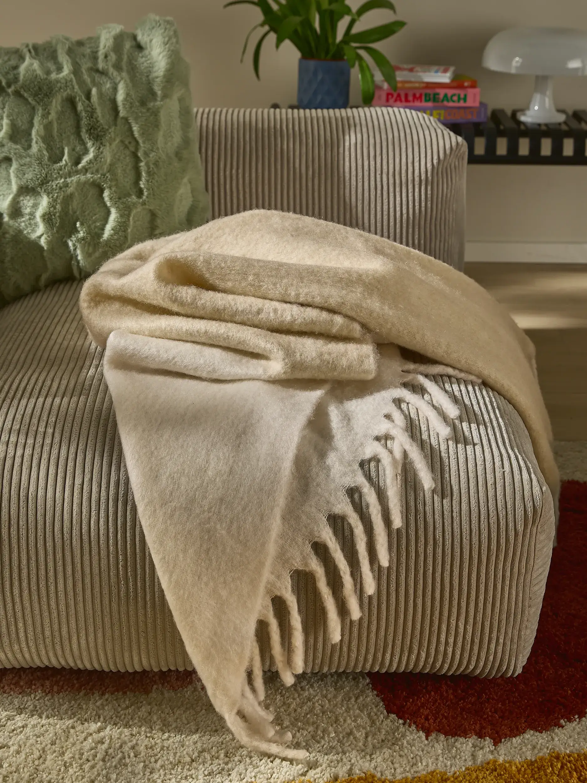 Decke Lara Beige von benuta Pop