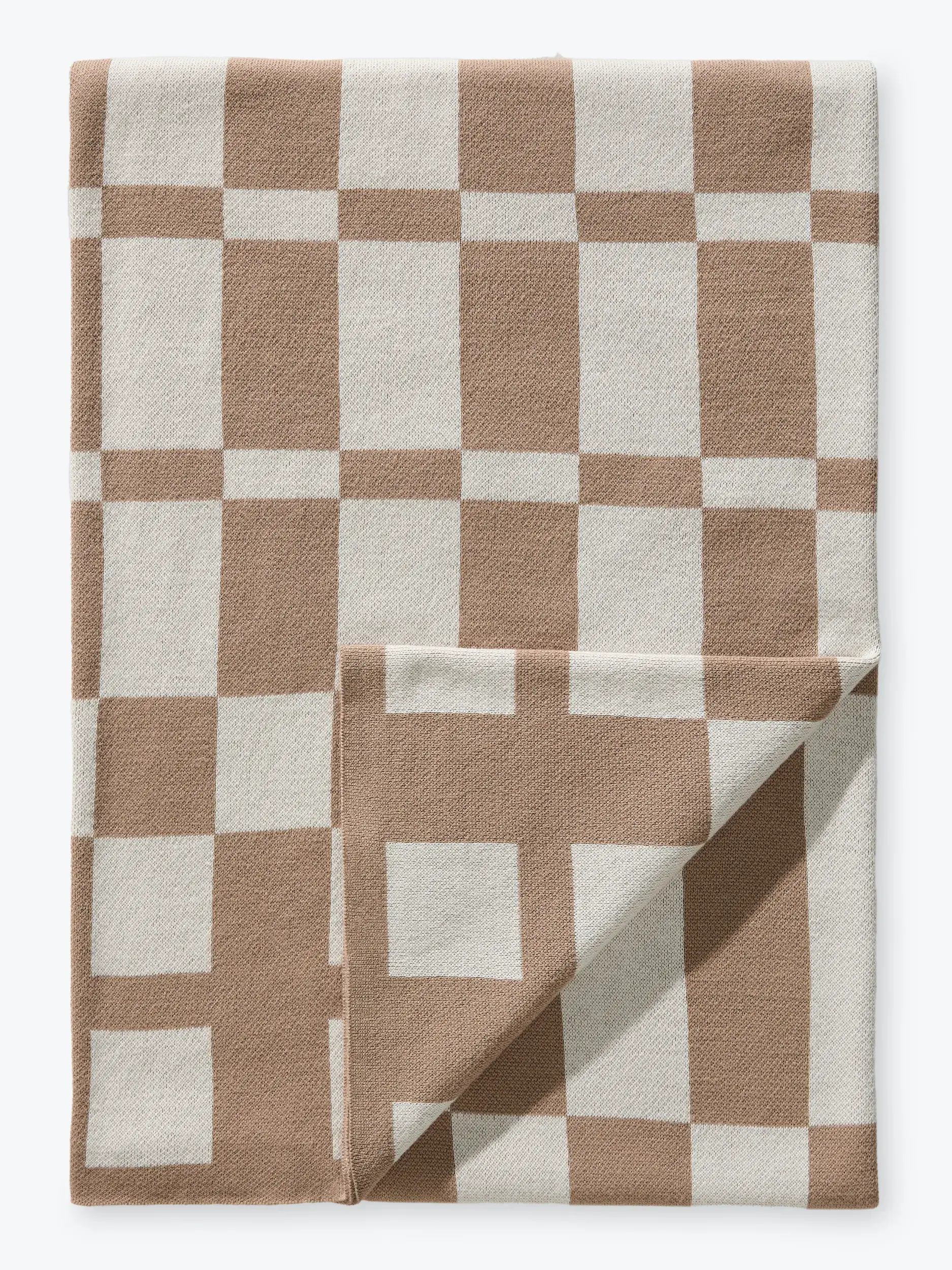 Katoenen deken Carli Beige van benuta Pure