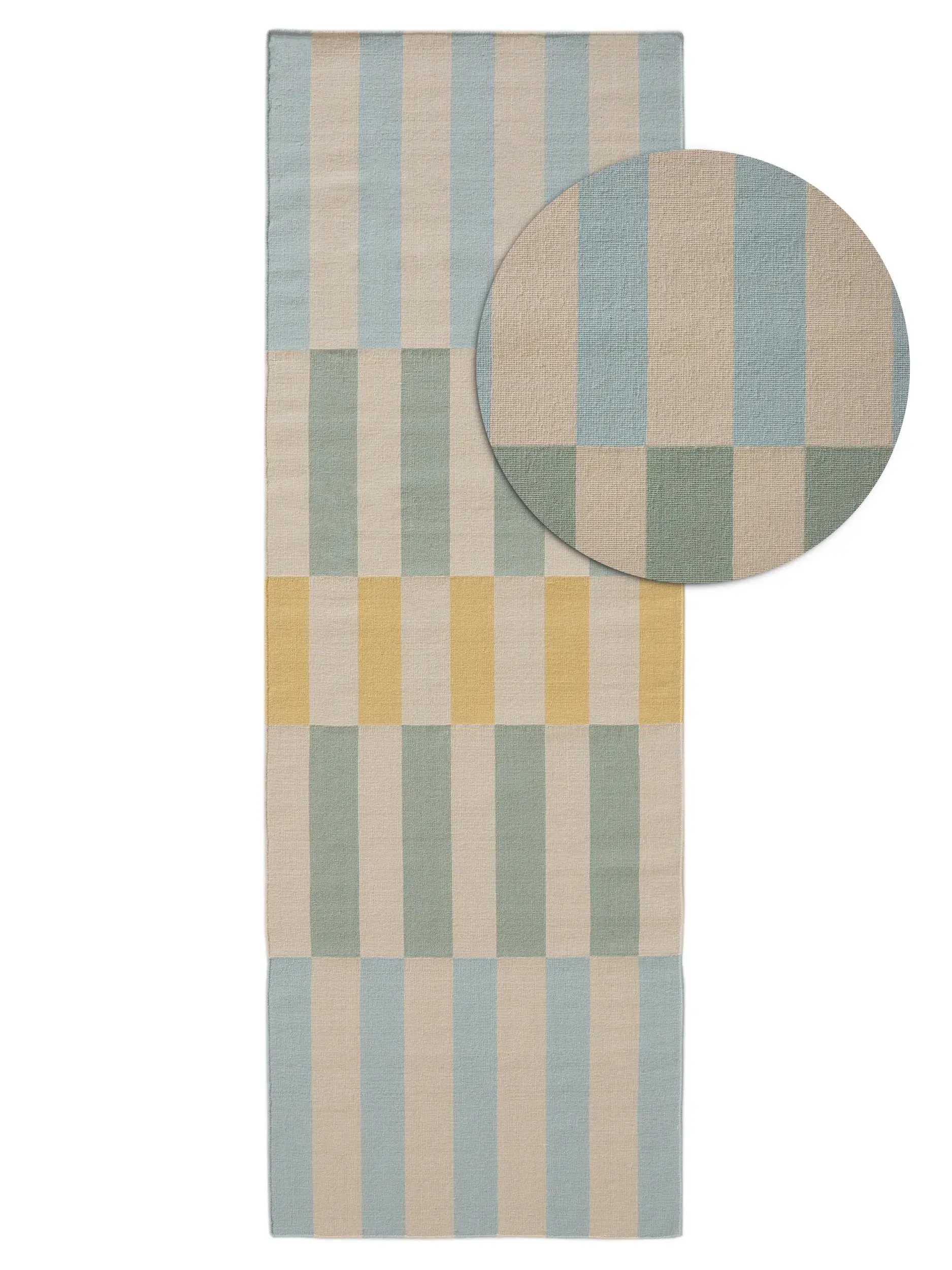 Teppich aus 100% Wool in Blue mit 100% Wool hohem Flor von benuta Nest