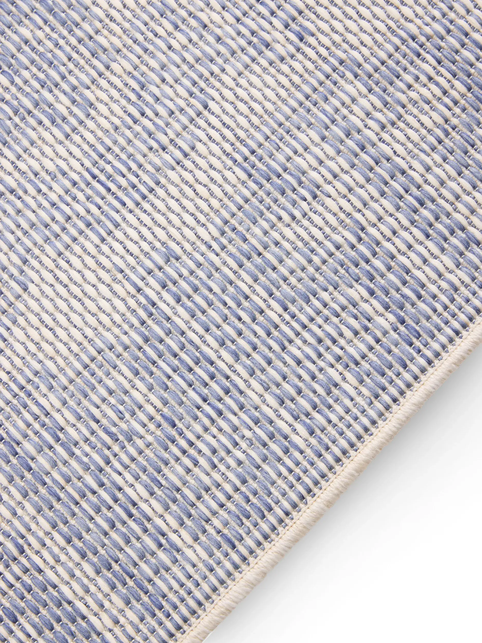 Rug made of 100% Polypropylen in Blue with a 100% Polypropylen high pile by benuta Nest