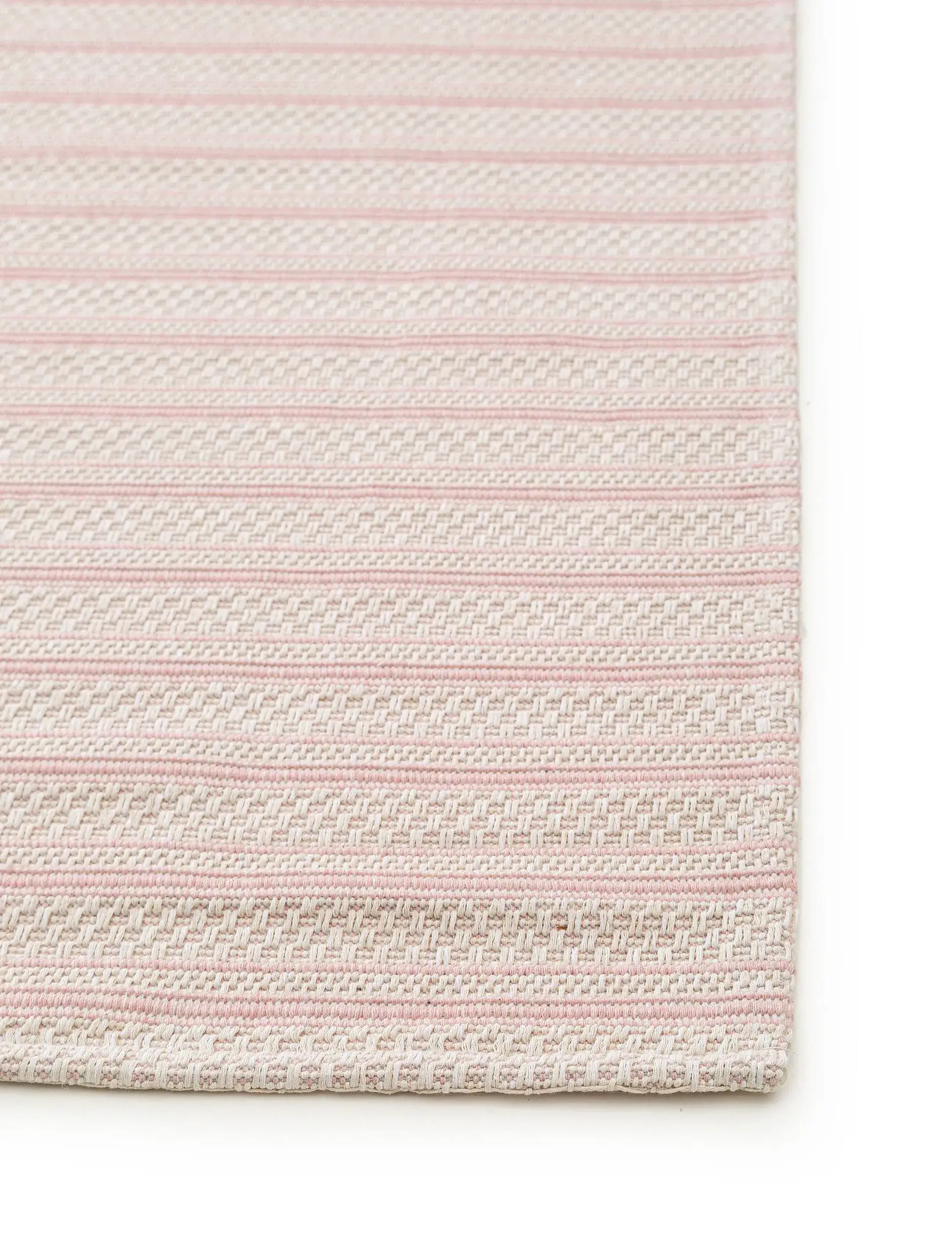 Teppich aus 100% Baumwolle in Rosa mit 100% Baumwolle hohem Flor von benuta