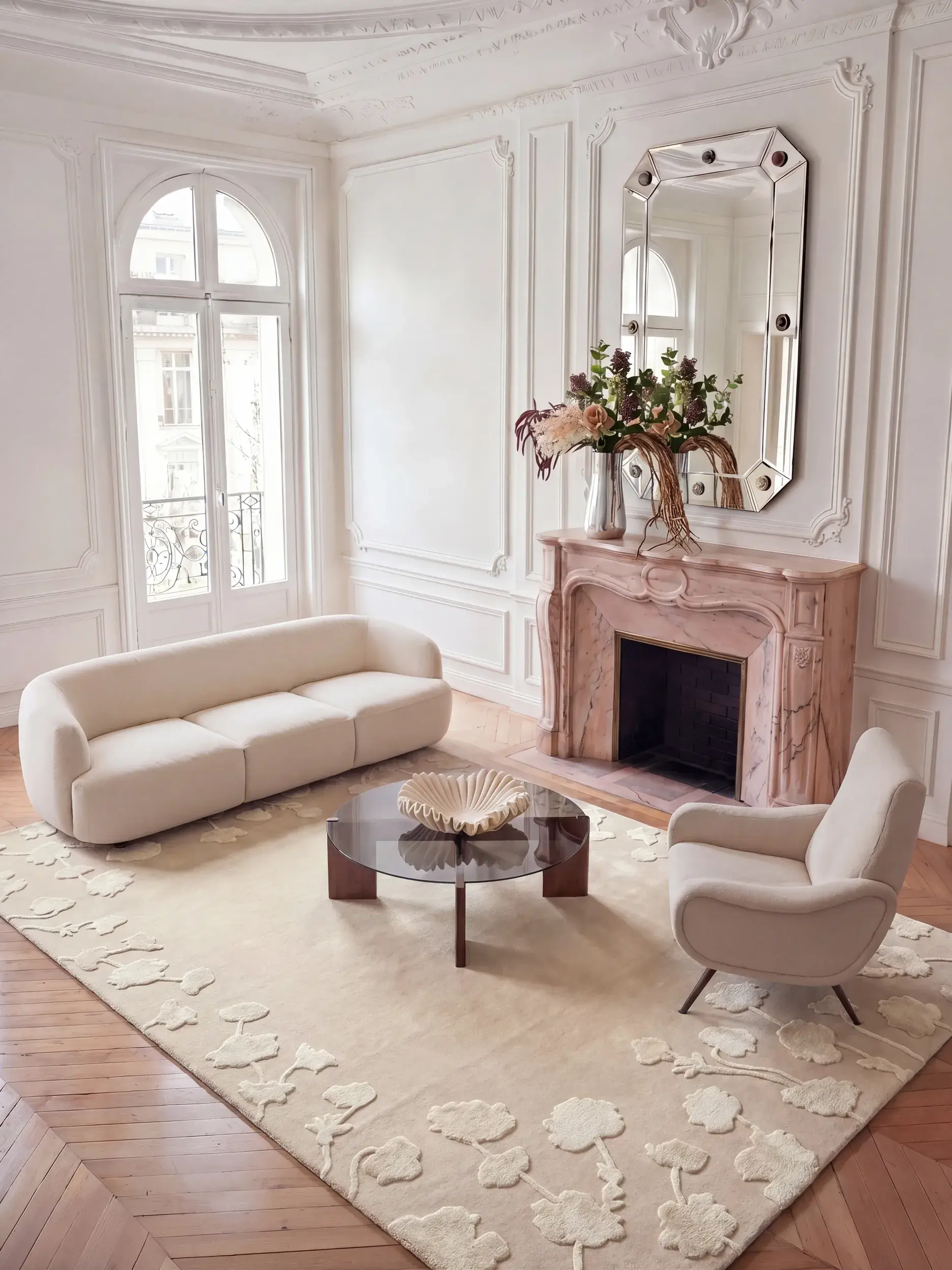 Tapis Alice en 80% Laine (50% de Nouvelle-Zélande), 20% Lyocell (TENCEL™) en  de benuta Finest