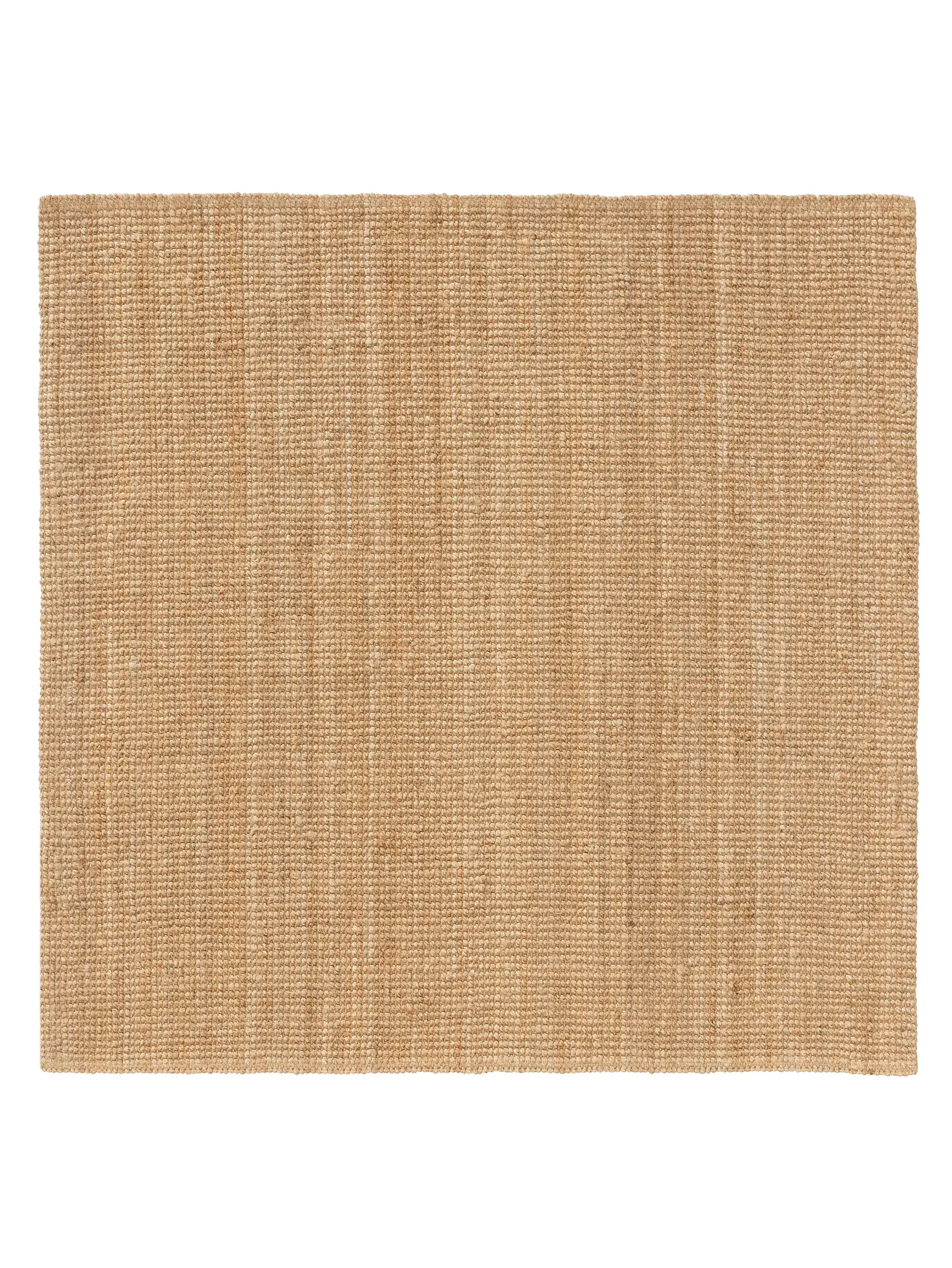 Teppich aus 100% Jute in Beige mit 100% Jute hohem Flor von benuta Pure