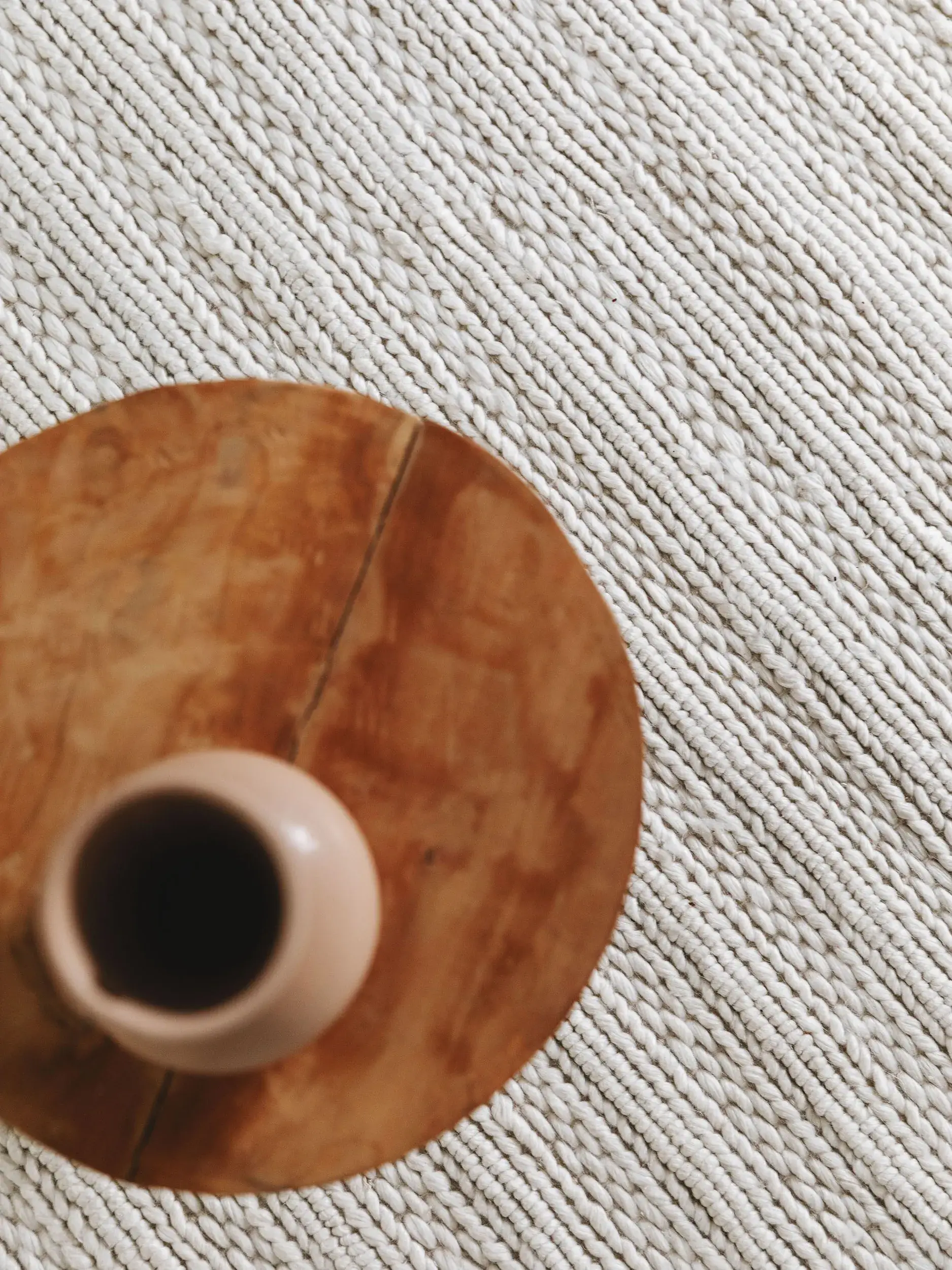 Tappeto di 70% Lana, 30% Poliestere in Beige con pelo alto 70% Lana, 30% Poliestere da benuta pure
