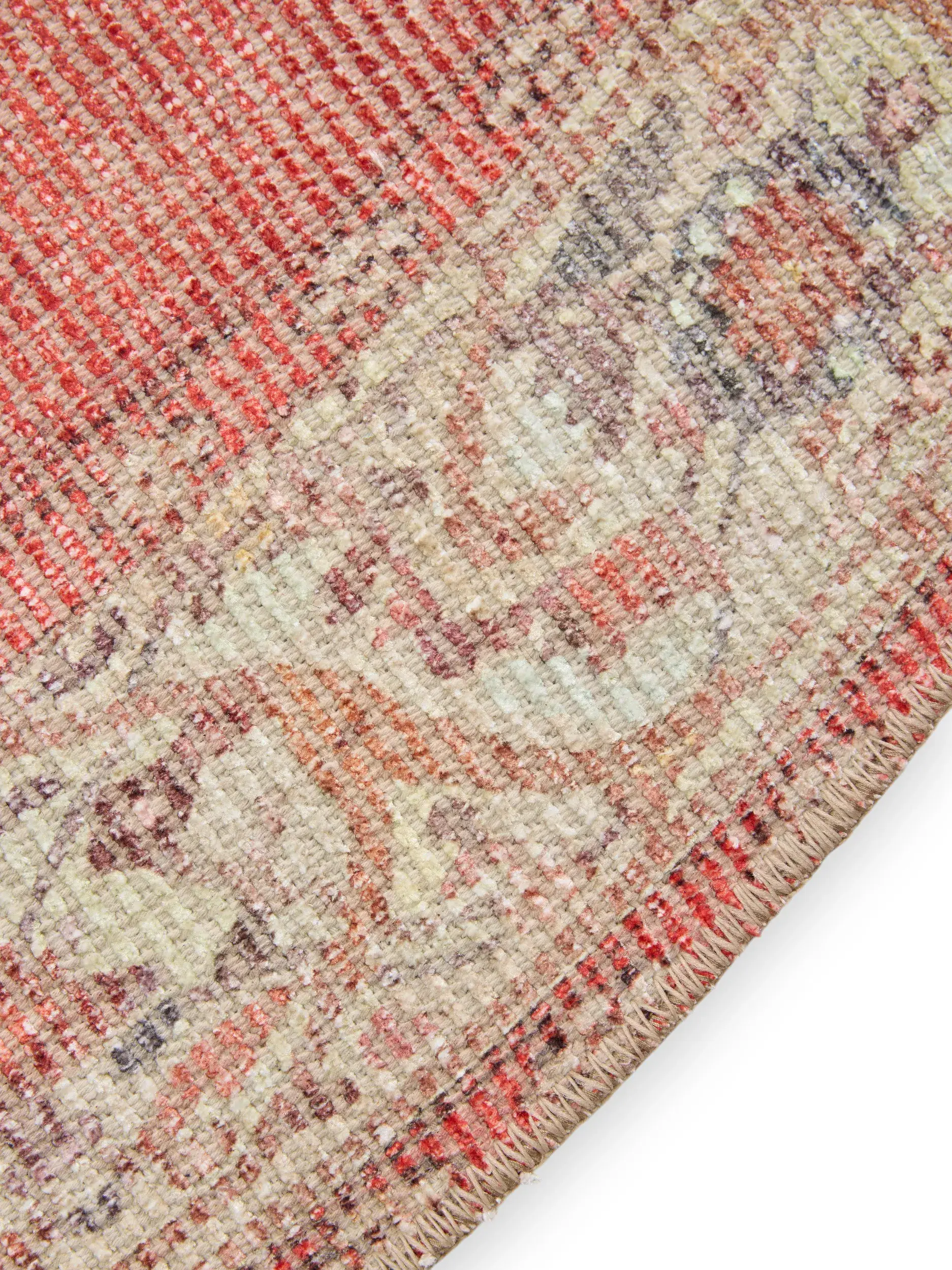 Rug made of 50% Polyester, 50% Polycotton in Multicolour with a 50% Polyester, 50% Polycotton high pile by benuta Nest