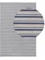 Baumwollteppich Cooper Blau