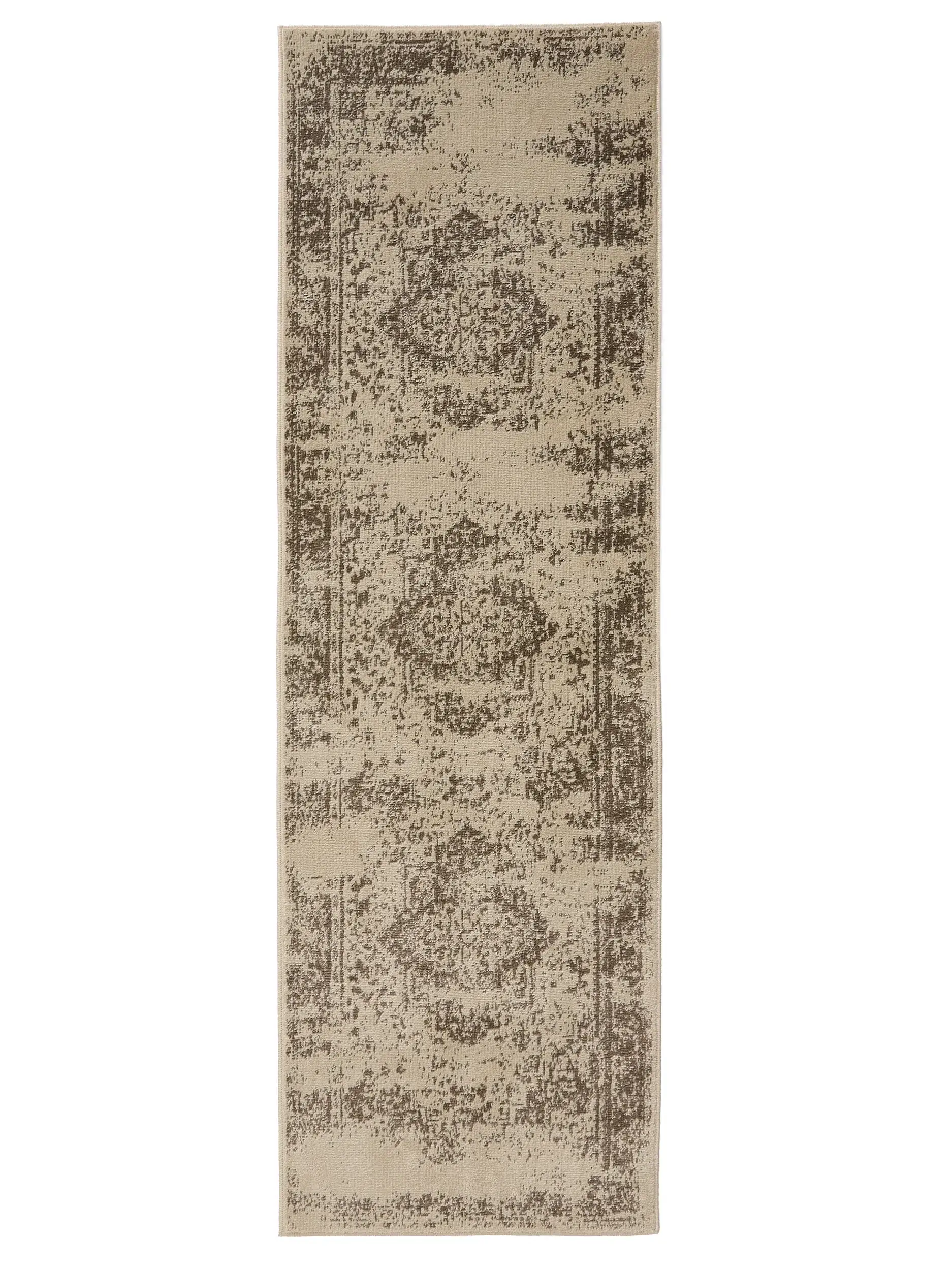 Rug made of 100% Polypropylen in Beige with a 100% Polypropylen high pile by benuta Basic