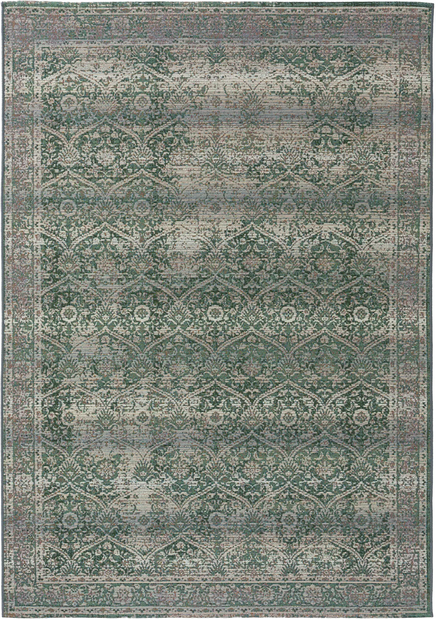 Rug Artis made of 76% Polypropylen, 23% Polyester, 1% Latex in Green by benuta Nest