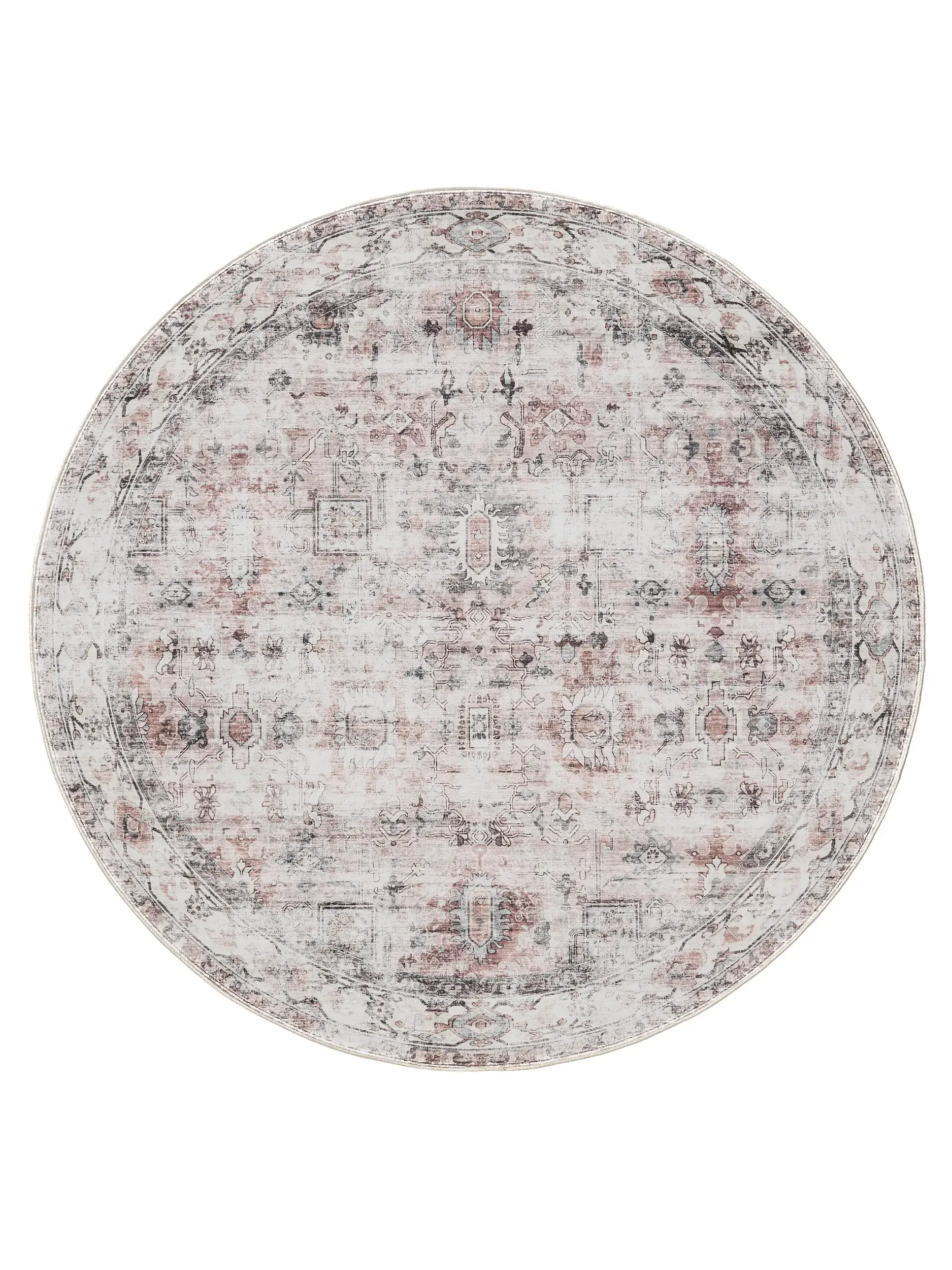 Rug made of 100% Polyester in Beige with a 100% Polyester high pile by benuta Basic