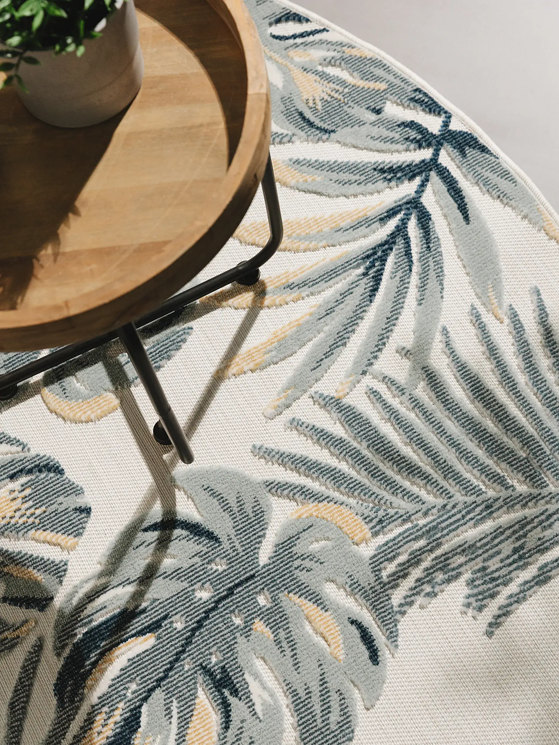 Rug made of 100% Polypropylen in Multicolour with a 100% Polypropylen high pile by benuta Basic