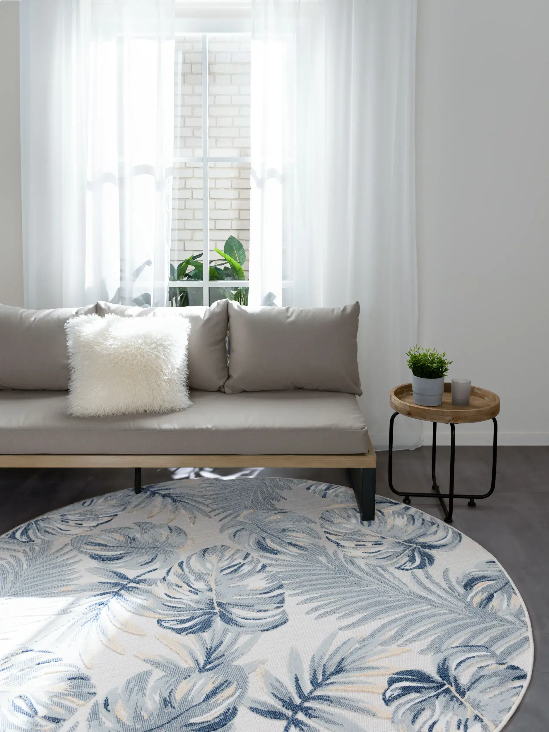 Rug made of 100% Polypropylen in Multicolour with a 100% Polypropylen high pile by benuta Basic