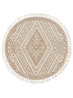 Teppich rund Elias Beige