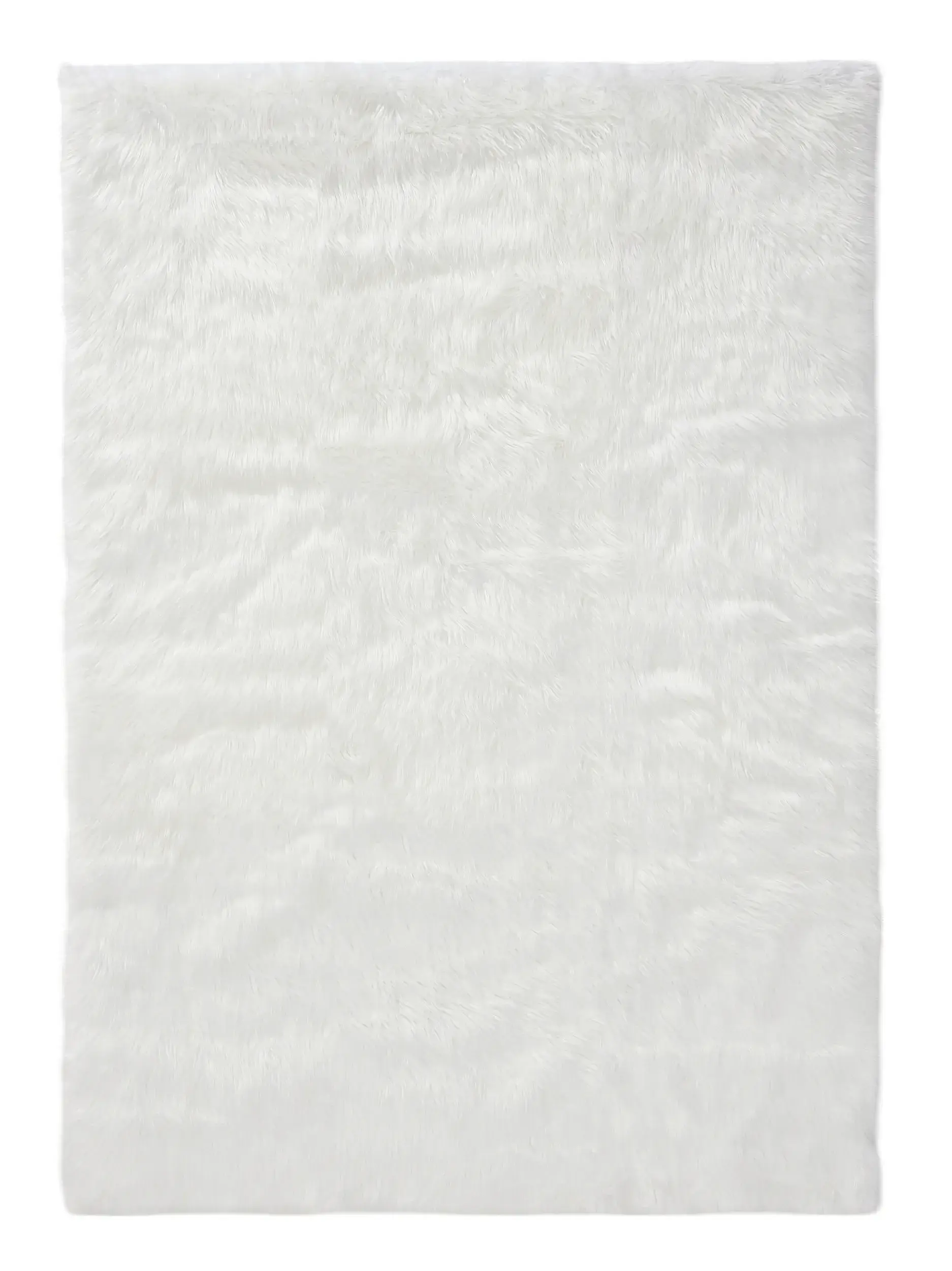 Tappeto a pelo lungo lavabile Nanuk Bianco di 