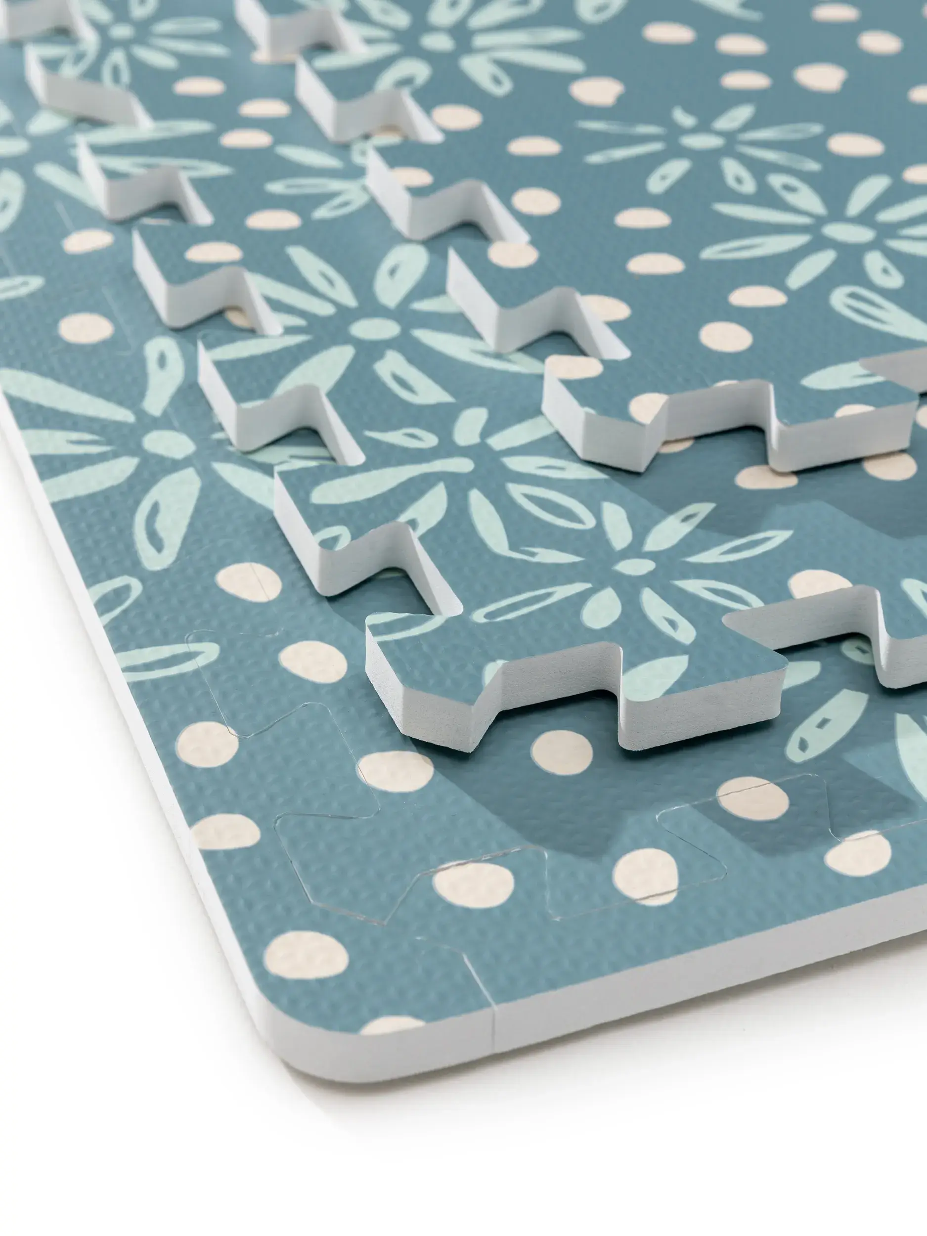 Spielmatte Daisy Blau com design Floral em 100% pěna EVA da Lytte