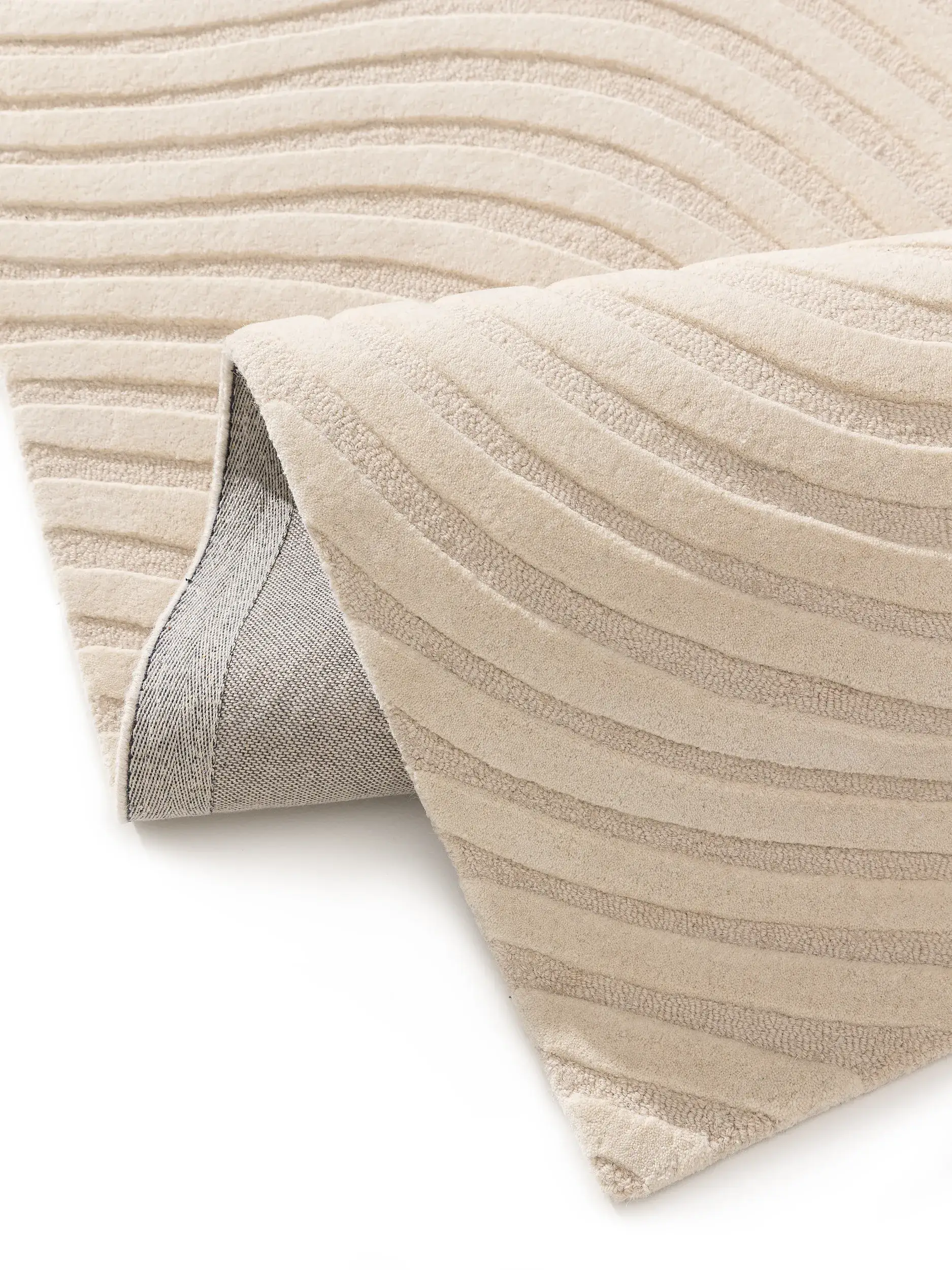 Alfombra de 100% Lana en Beige con un pelo de {{Placeholder_Pile Height}} de altura de benuta pure