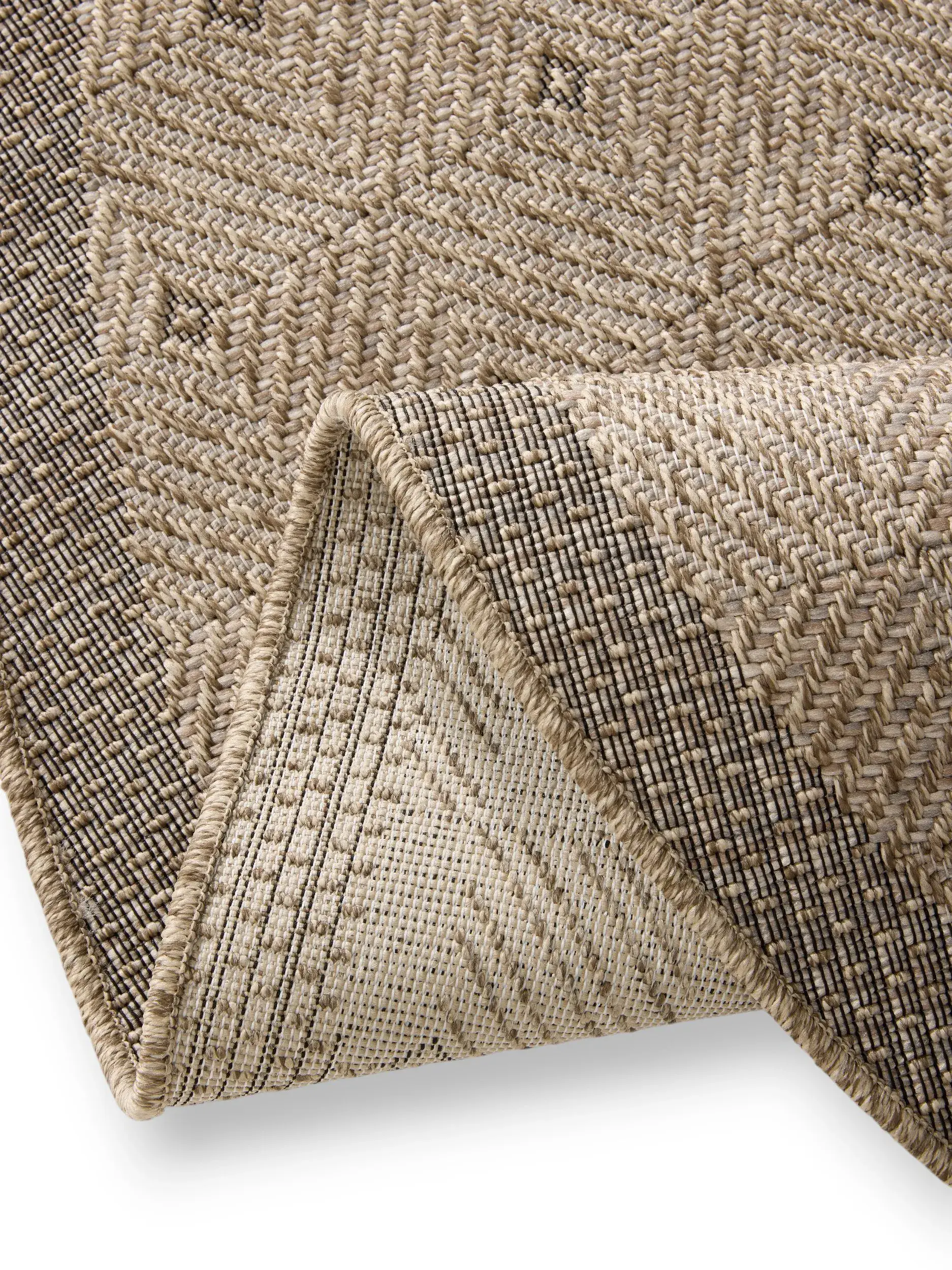 Rug made of 100% Polypropylen in Beige with a 100% Polypropylen high pile by benuta Nest