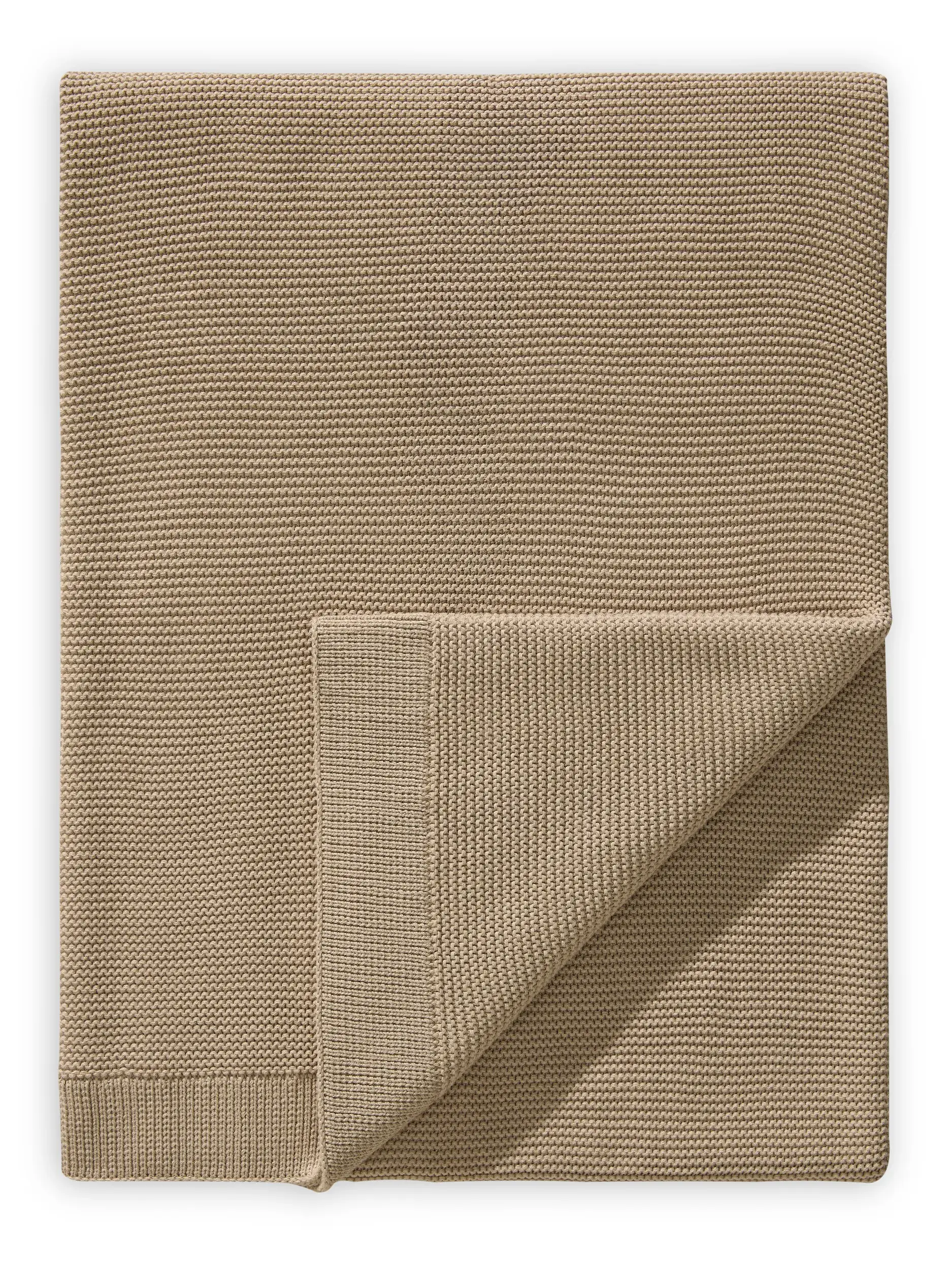 Katoenen deken Helma Beige van benuta Pure