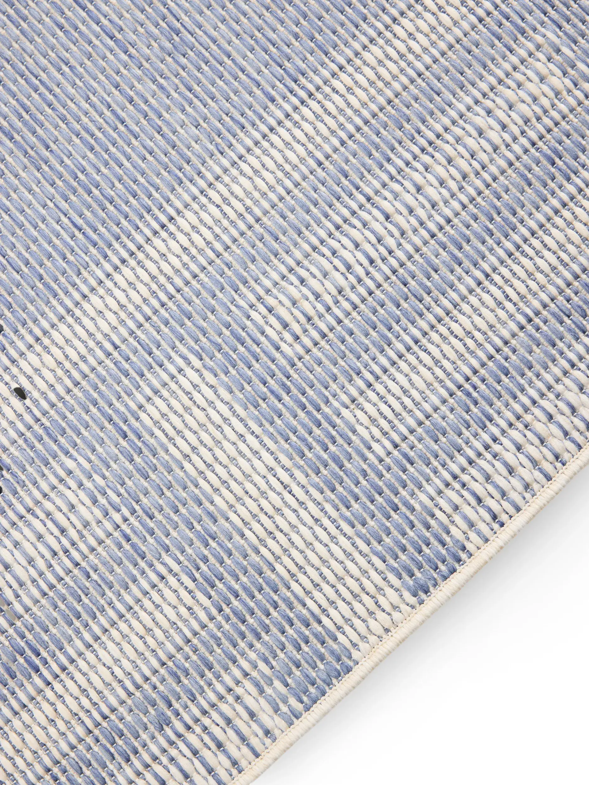 Rug made of 100% Polypropylen in Blue with a 100% Polypropylen high pile by benuta Nest