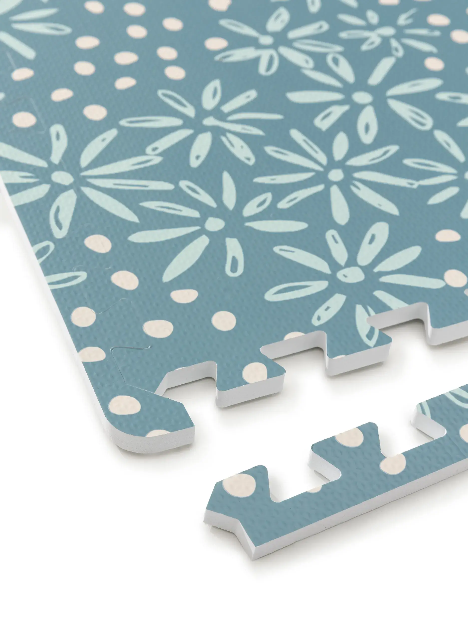 Spielmatte Daisy Blau com design Floral em 100% pěna EVA da Lytte