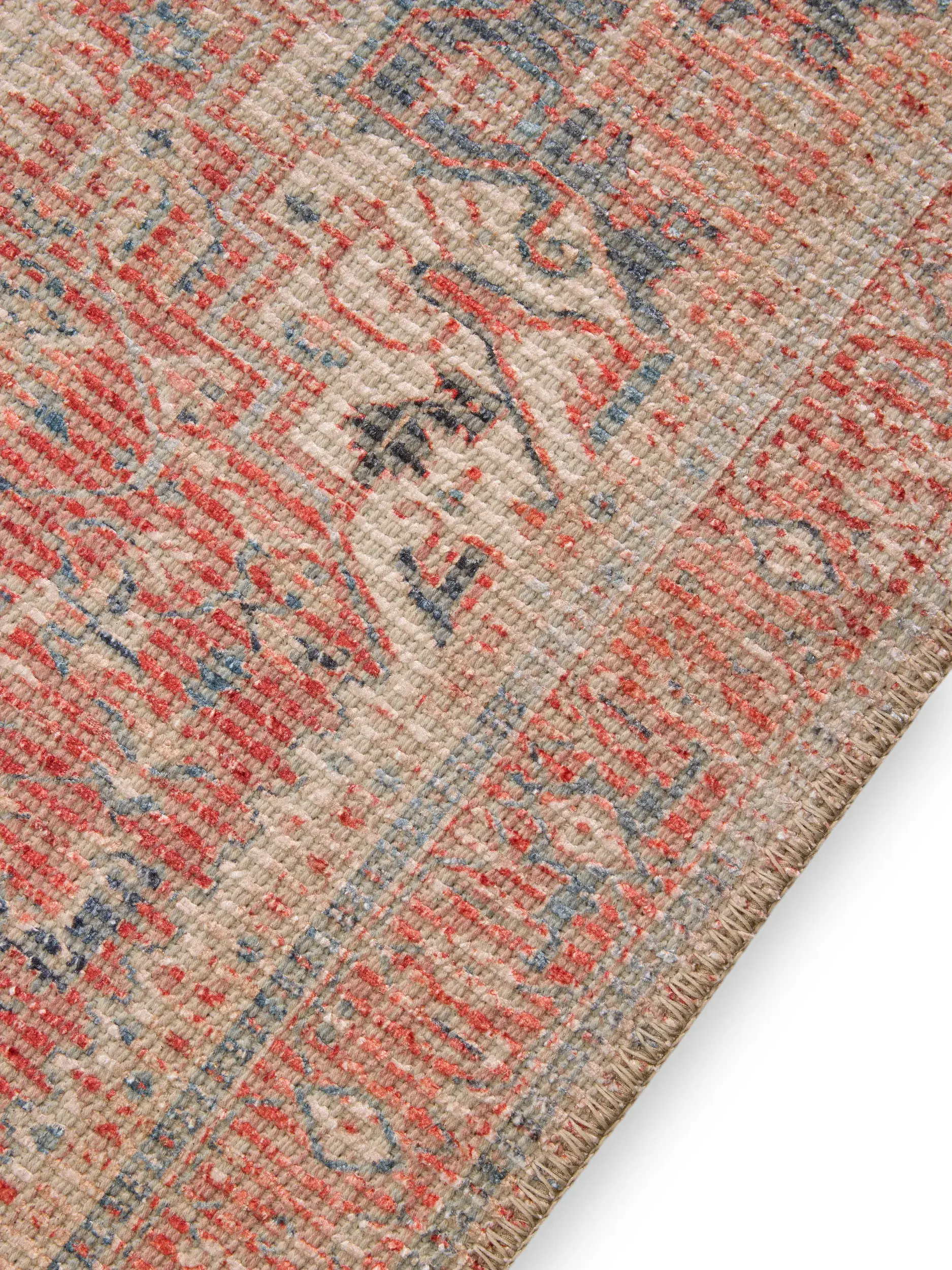 Rug made of 50% Polyester, 50% Polycotton in Rot with a 50% Polyester, 50% Polycotton high pile by benuta Nest