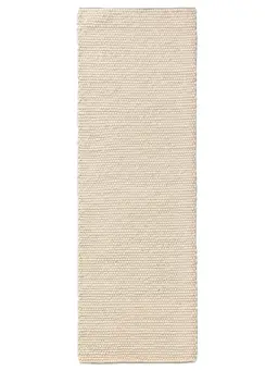 Wollteppich Läufer Beads Cream