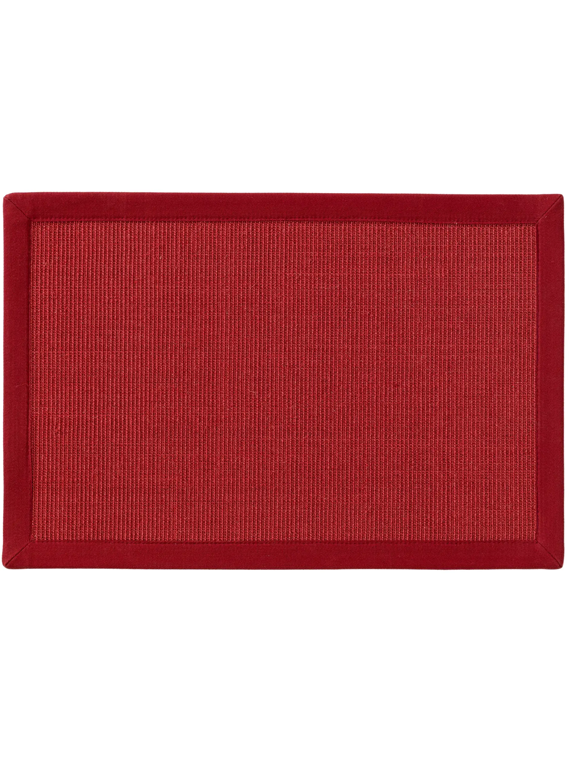 Fußmatte Sana Rot im Design Bordüre aus 100% Sisal von benuta Nest
