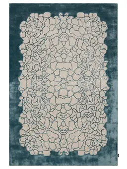 Tapis Tizian Vert/Blanc