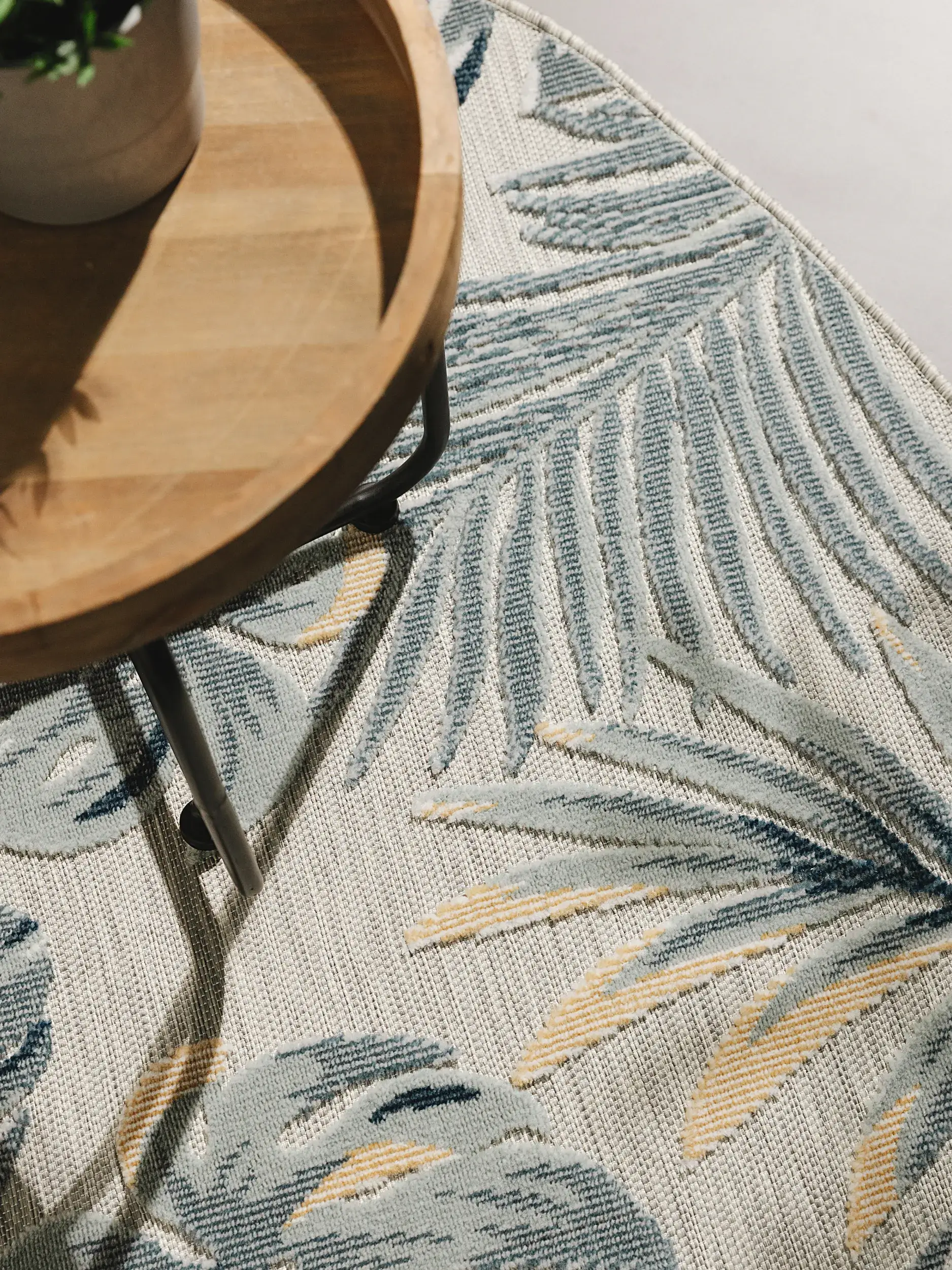 Rug made of 100% Polypropylen in Multicolour with a 100% Polypropylen high pile by benuta Basic