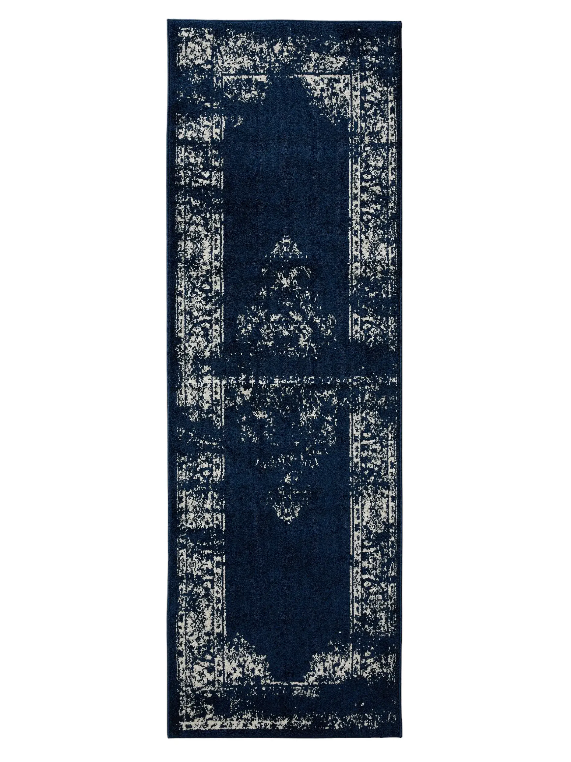 Rug made of 100% Polypropylen in Blue with a 100% Polypropylen high pile by benuta Basic