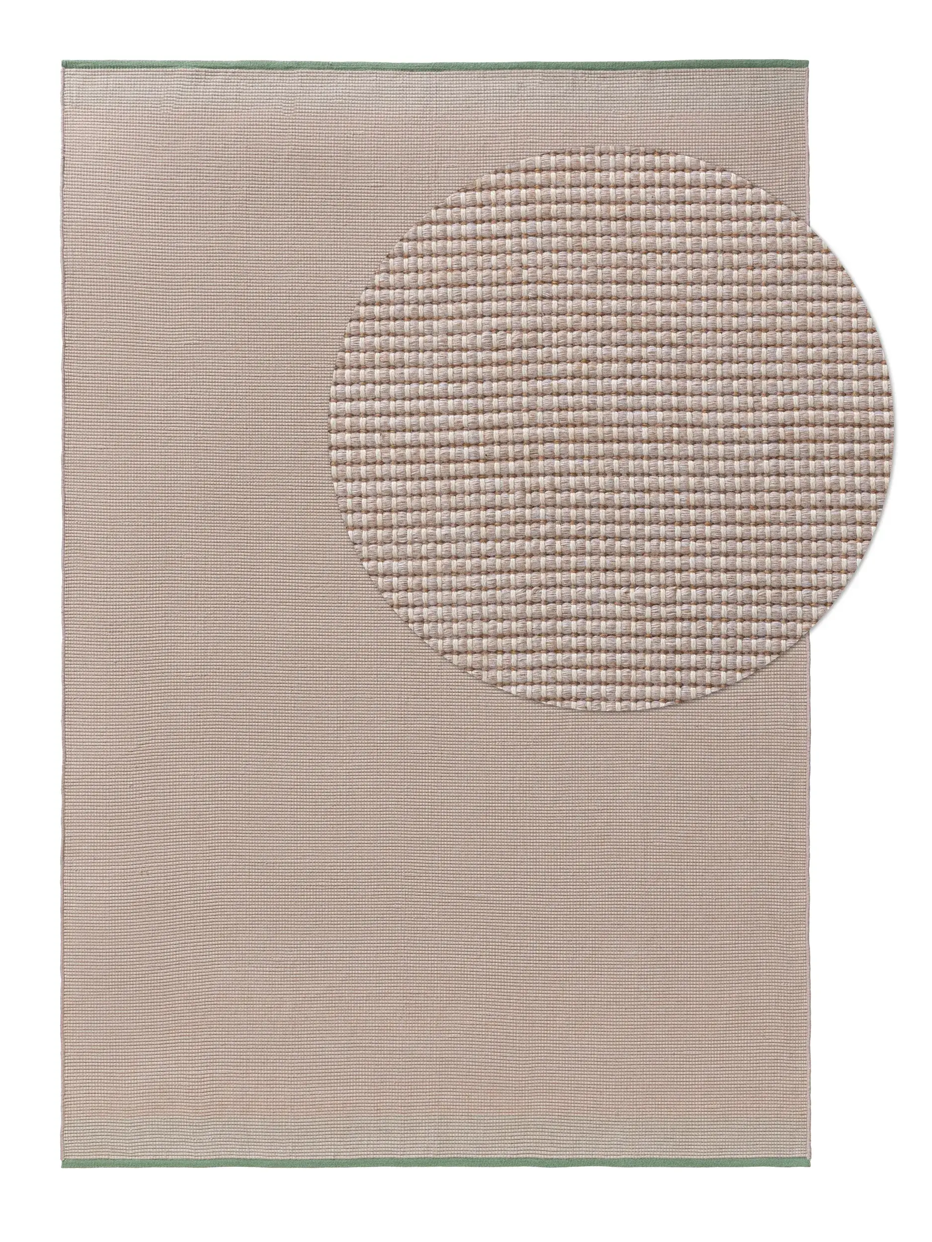 Tapete de 100% Polyester (recyceltes PET) em Beige com pelo de 100% Polyester (recyceltes PET) de altura da benuta Pure