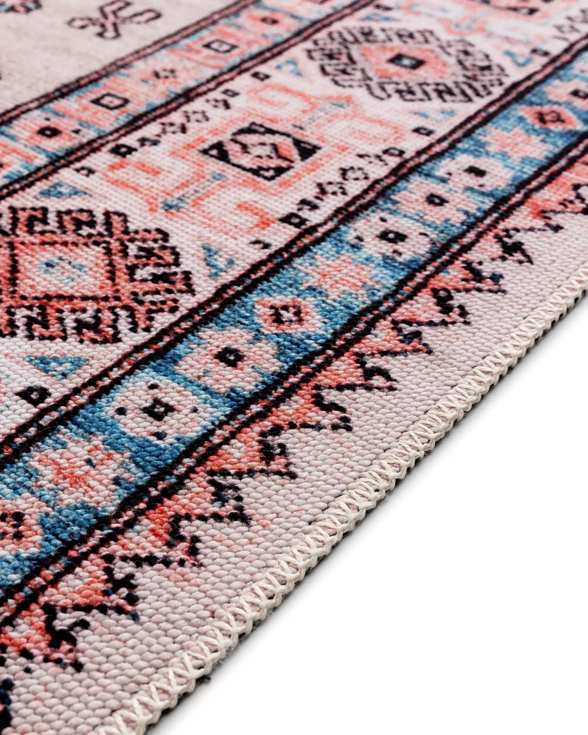 Tapijt van 70% Polyester, 30% Katoen in Veelkleurig met een 70% Polyester, 30% Katoen hoge pool van benuta POP