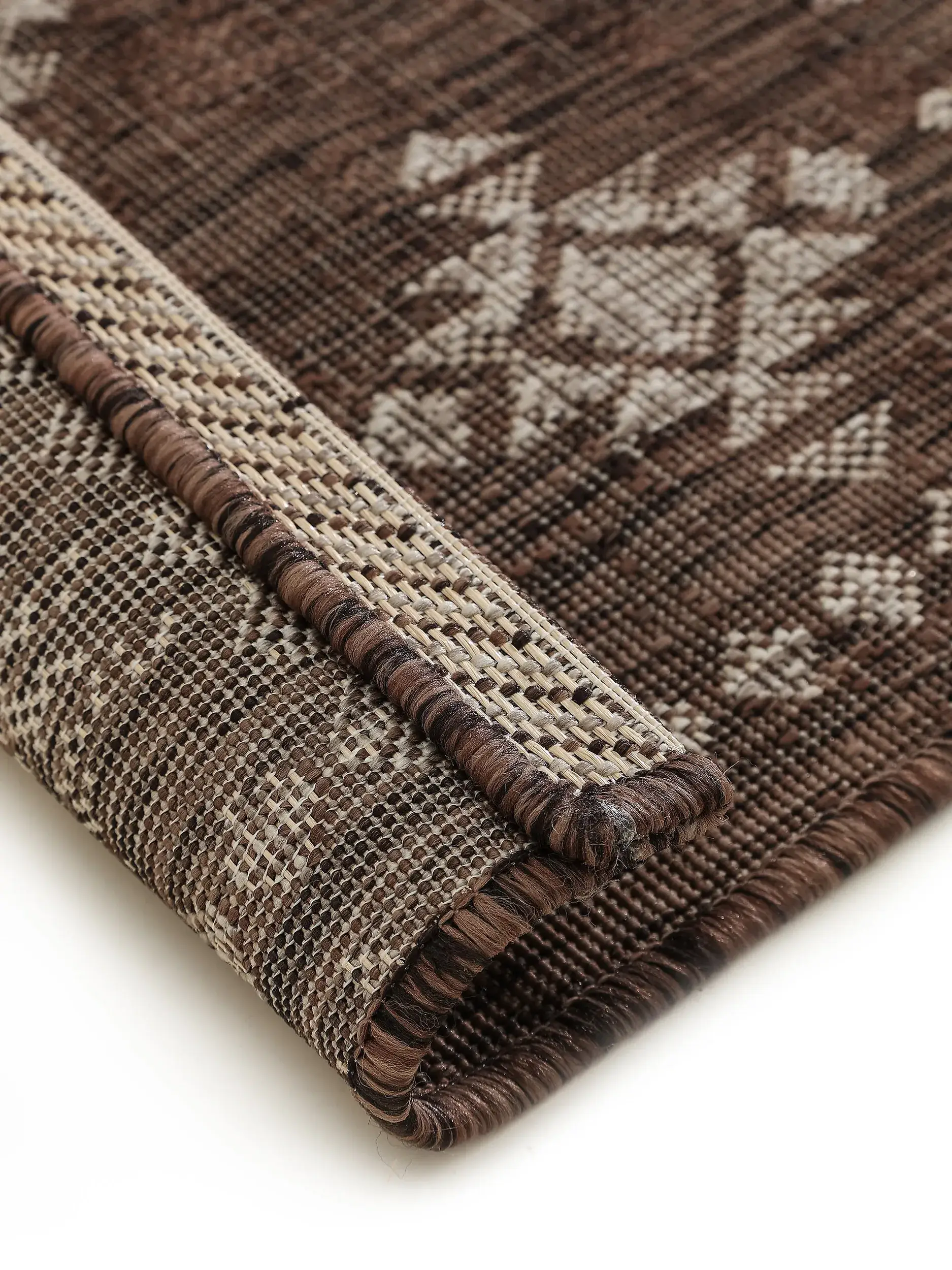 Tapis en 100% Polypropylène en Marron avec une pile de 100% Polypropylène de hauteur de benuta POP