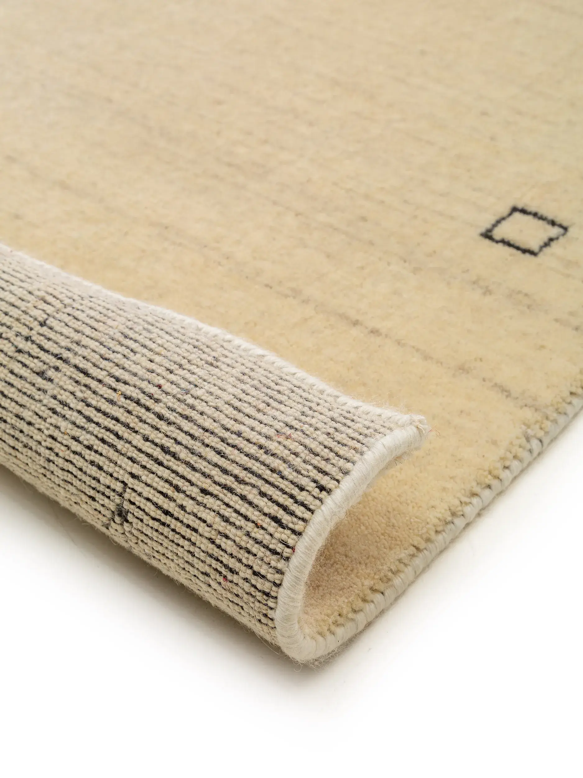 Teppe av 100% Wolle i Beige med 100% Wolle høy lugg fra benuta Nest